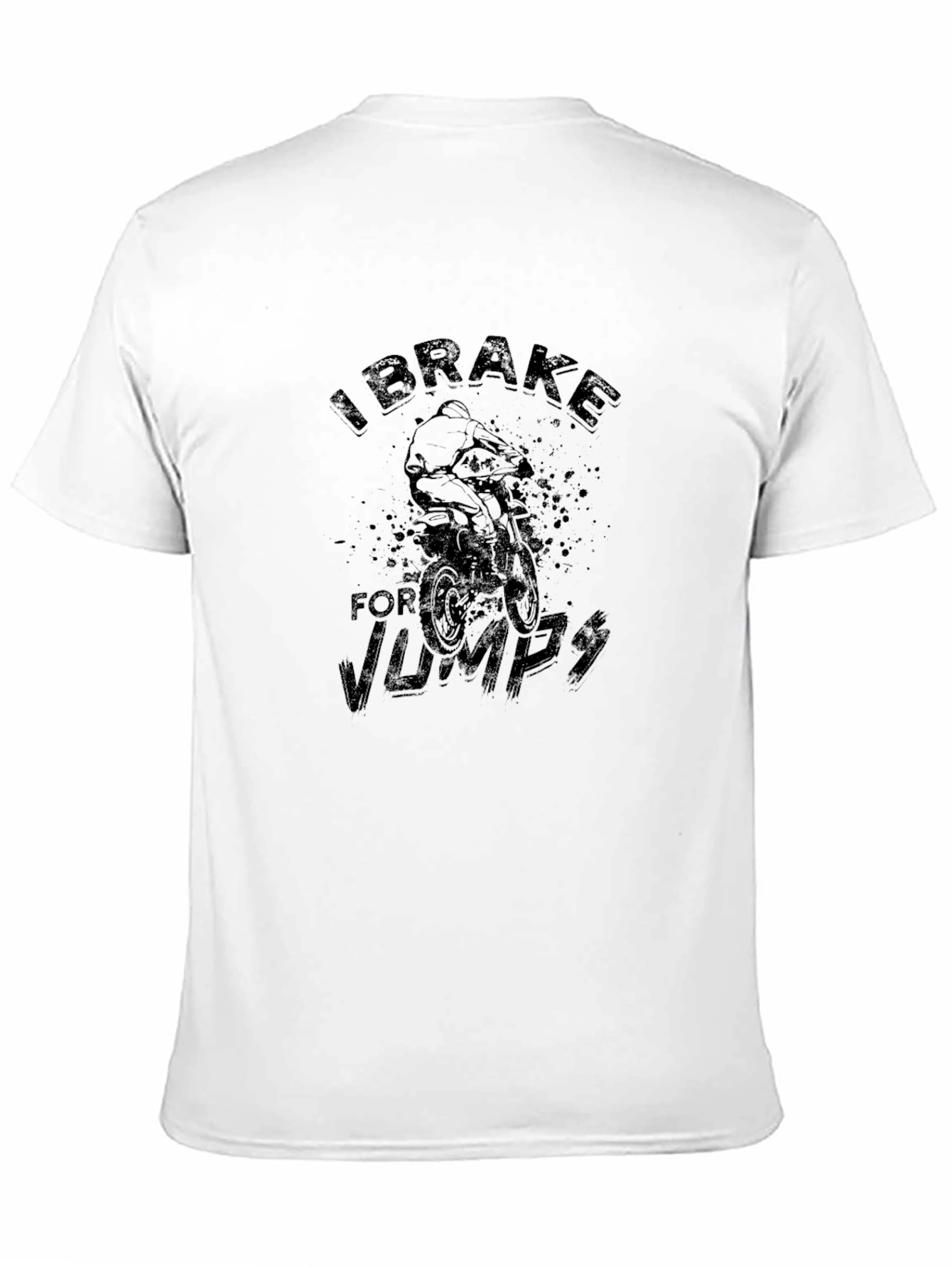 I Brake for Jumps Black T-Shirt