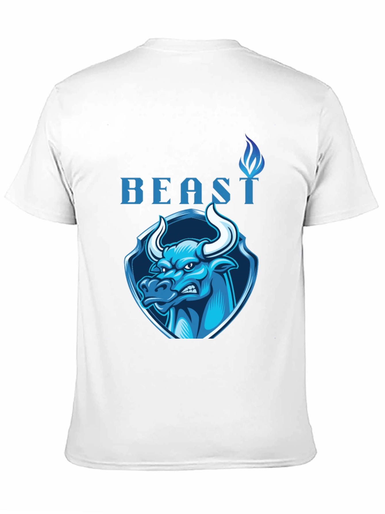 Beast Bull Graphic Tee - Black Cotton T-Shirt