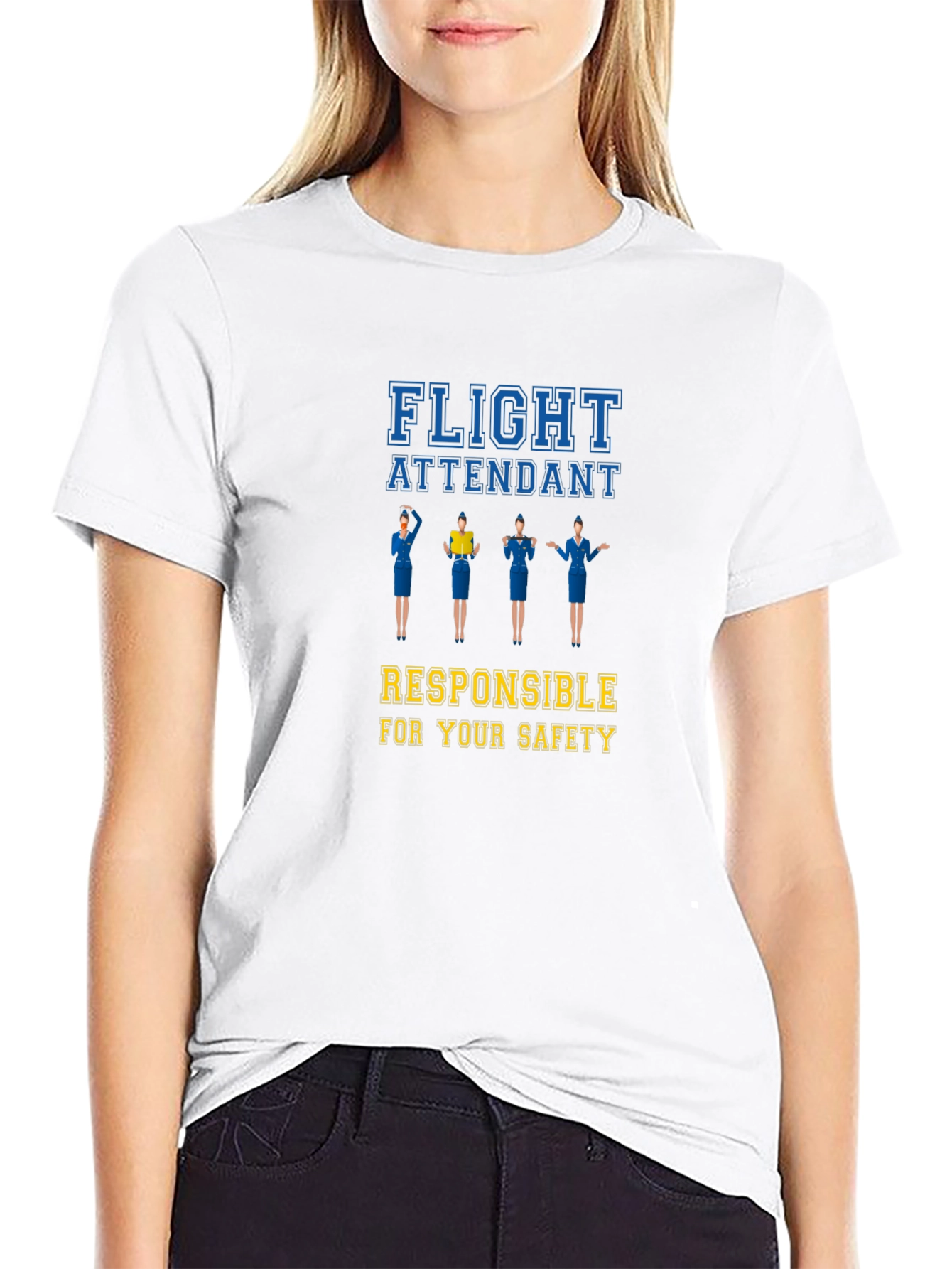 Flight Attendant Safety T-Shirt | Aviation Apparel