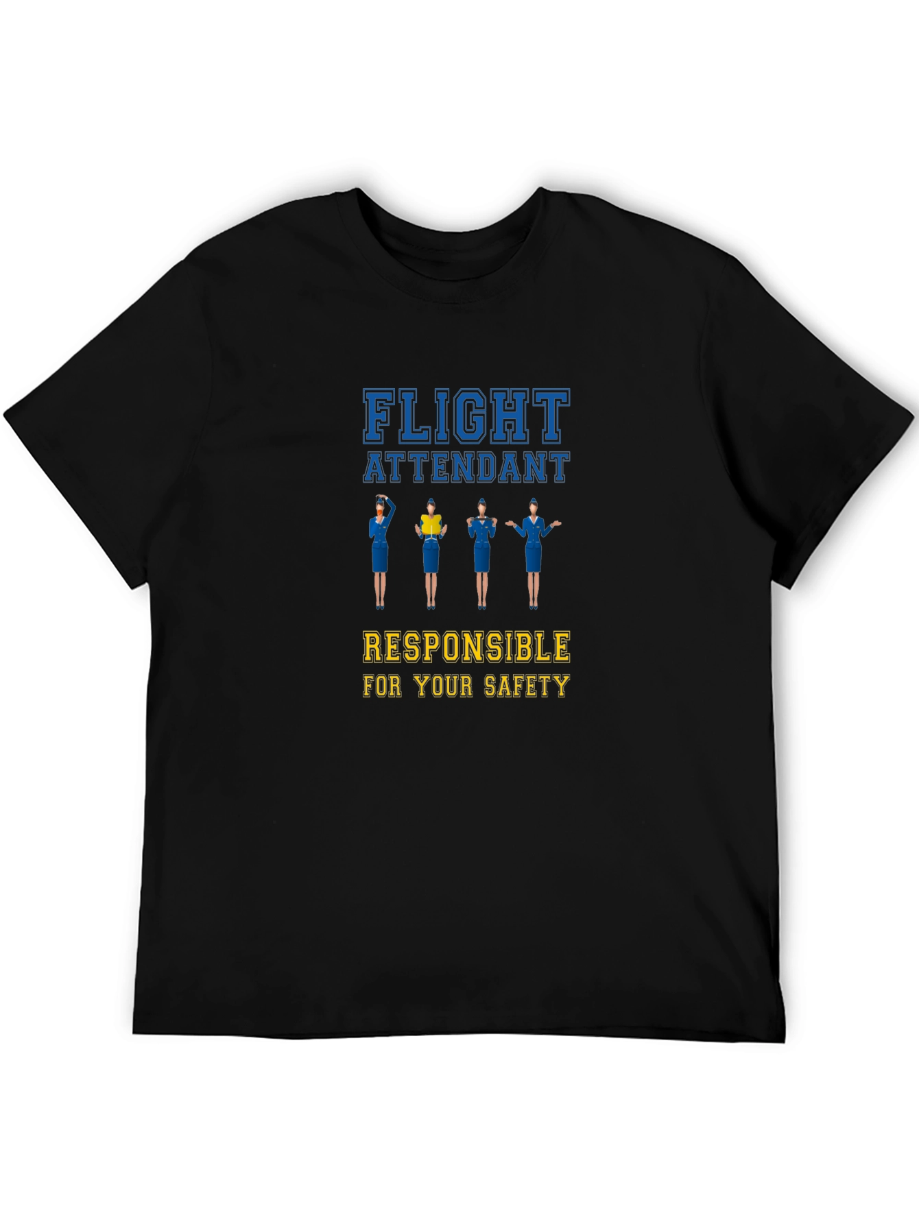 Flight Attendant Safety T-Shirt | Aviation Apparel