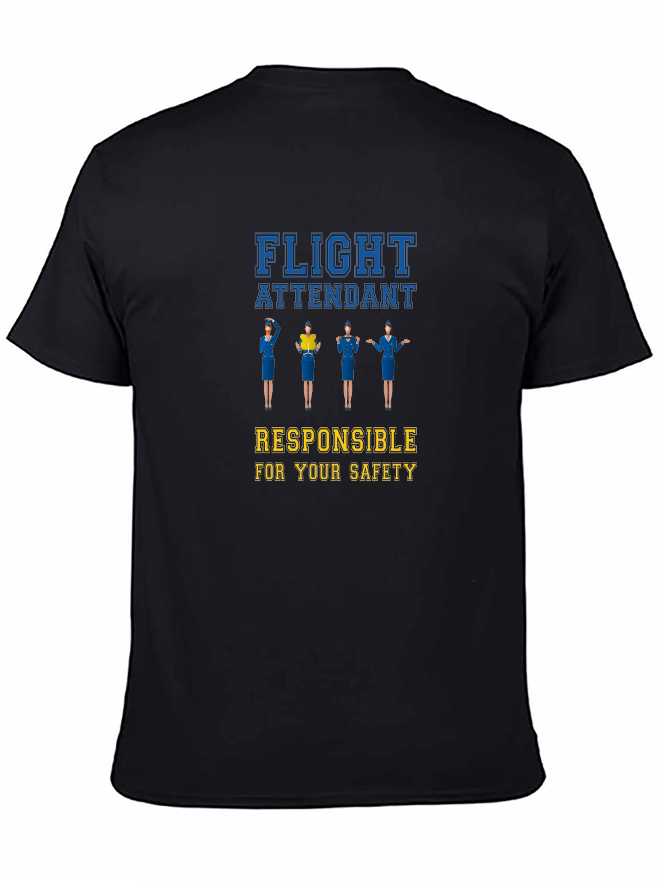 Flight Attendant Safety T-Shirt | Aviation Apparel