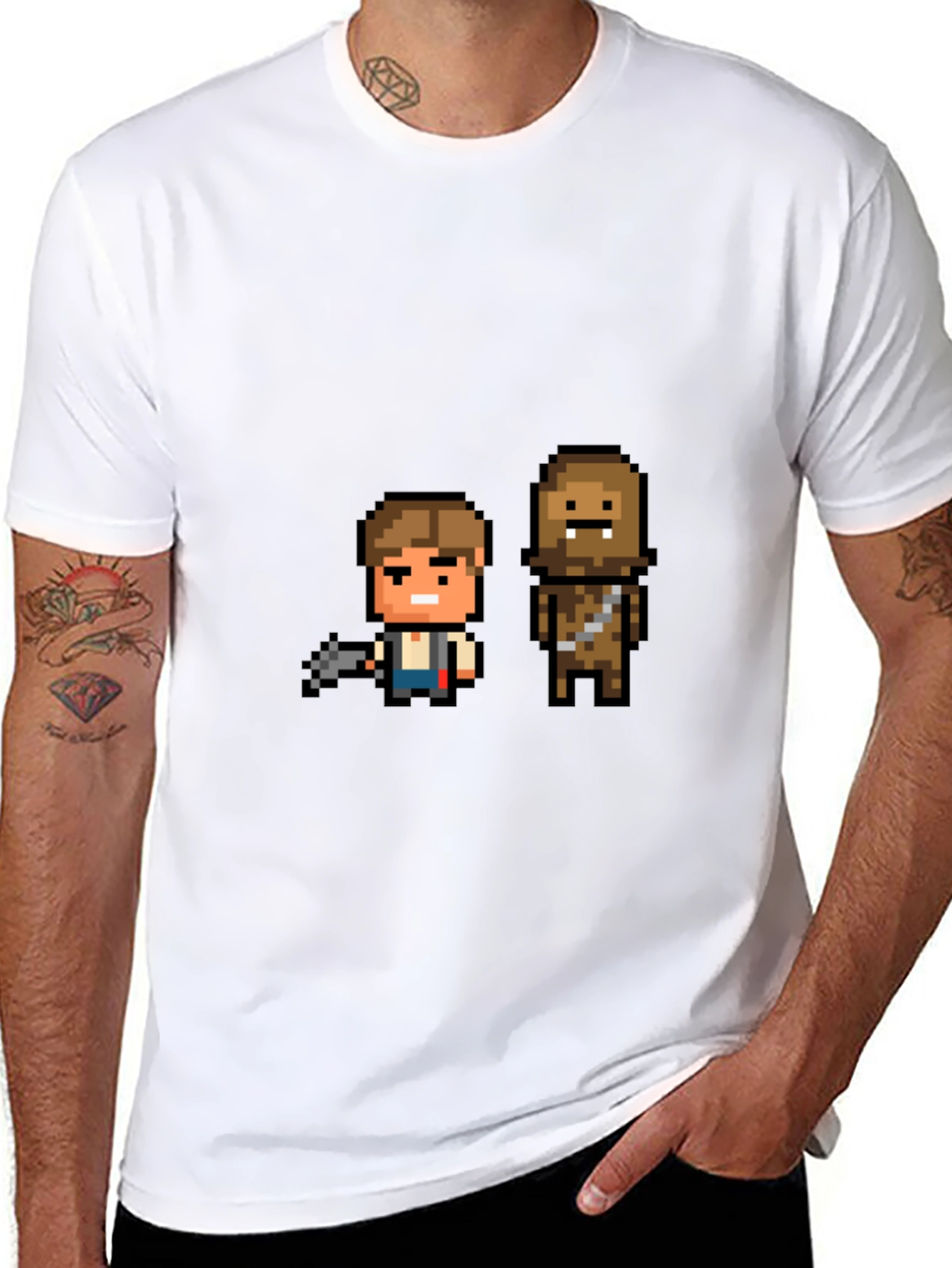 Pixel Han & Chewie T-Shirt