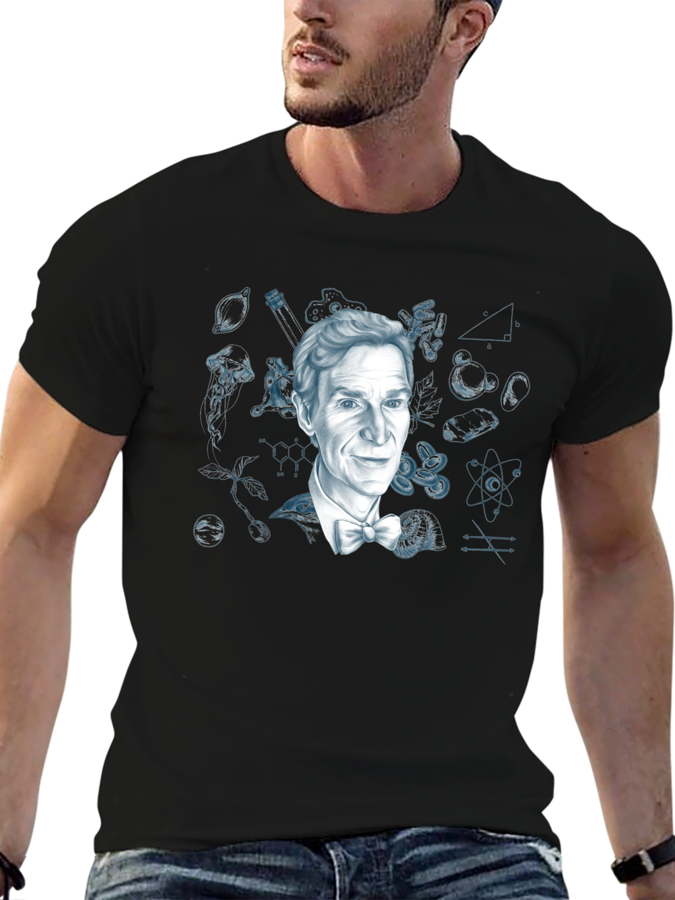 Bill Nye Science T-Shirt - Black Graphic Tee