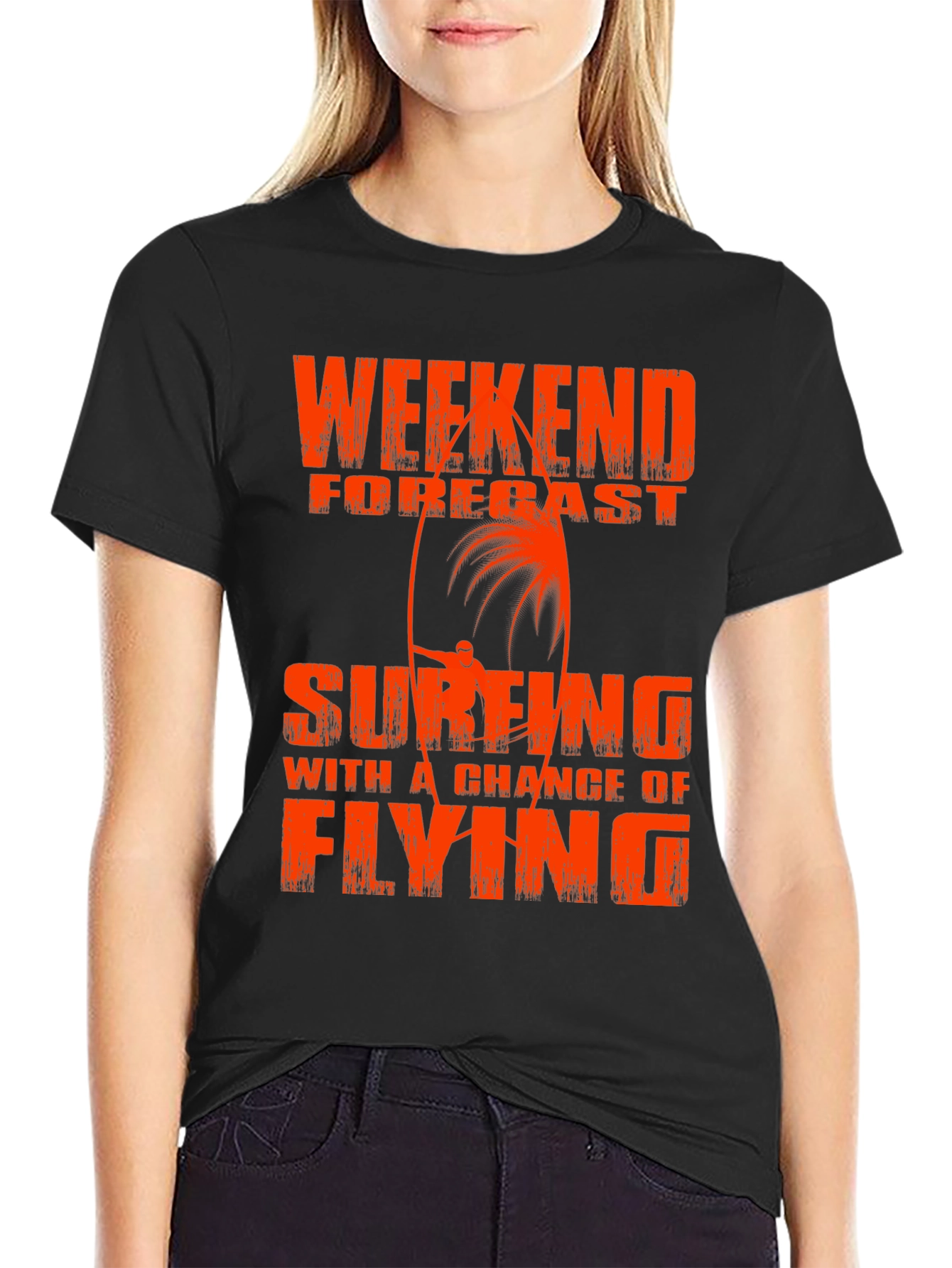 Weekend Forecast Surfing T-Shirt