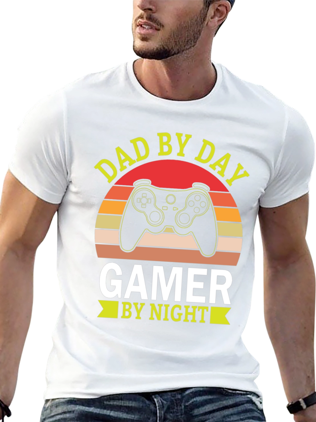 Dad by Day Gamer by Night Graphic Tee