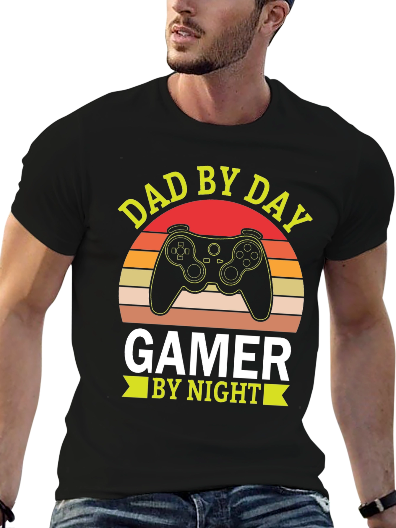 Dad by Day Gamer by Night Graphic Tee