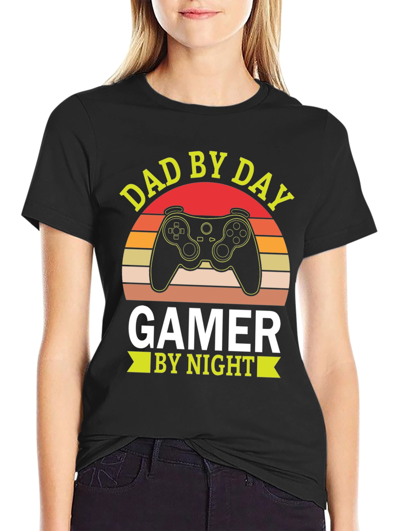 Dad by Day Gamer by Night Graphic Tee