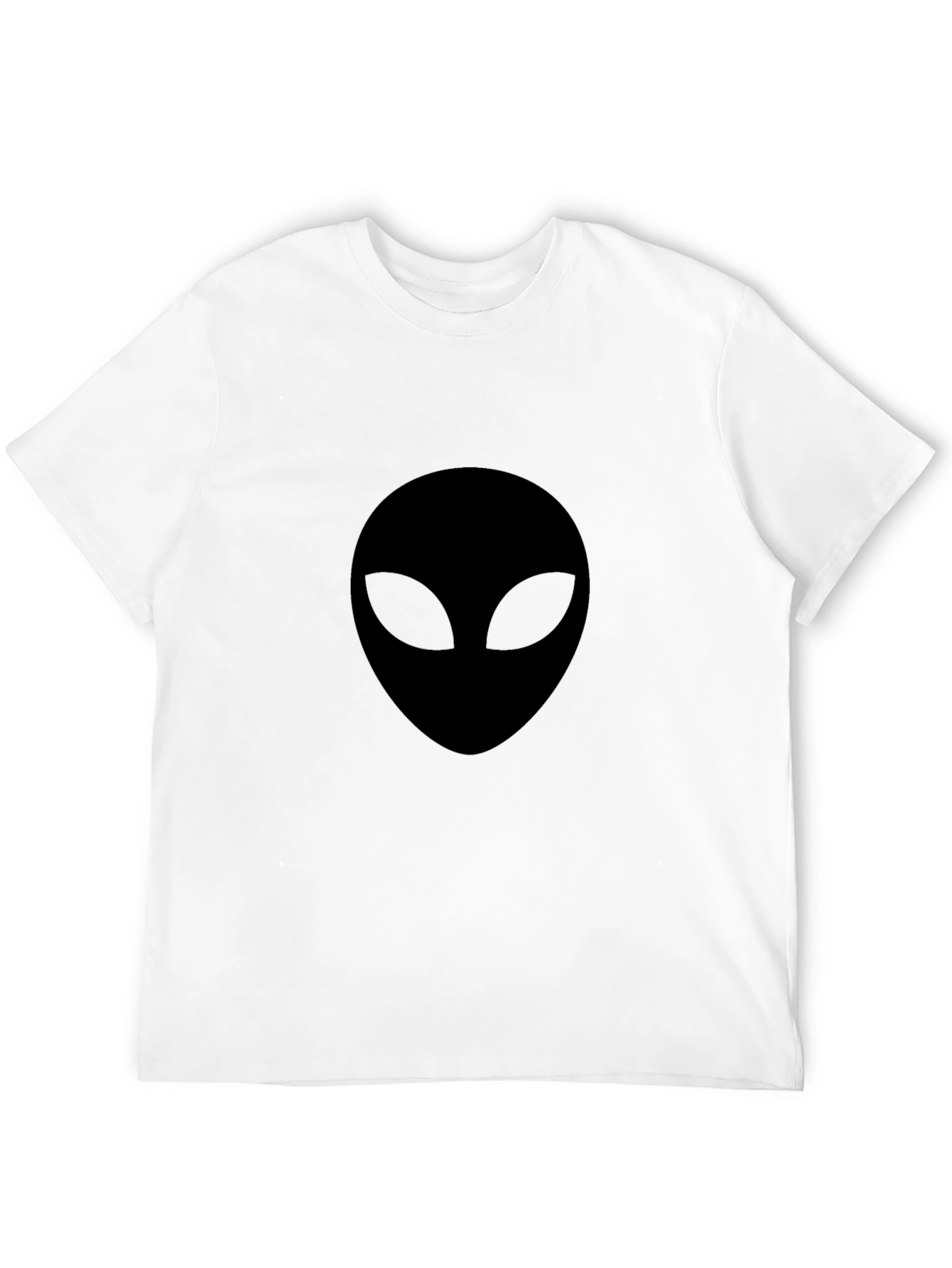 Mens Black Alien Graphic T-Shirt