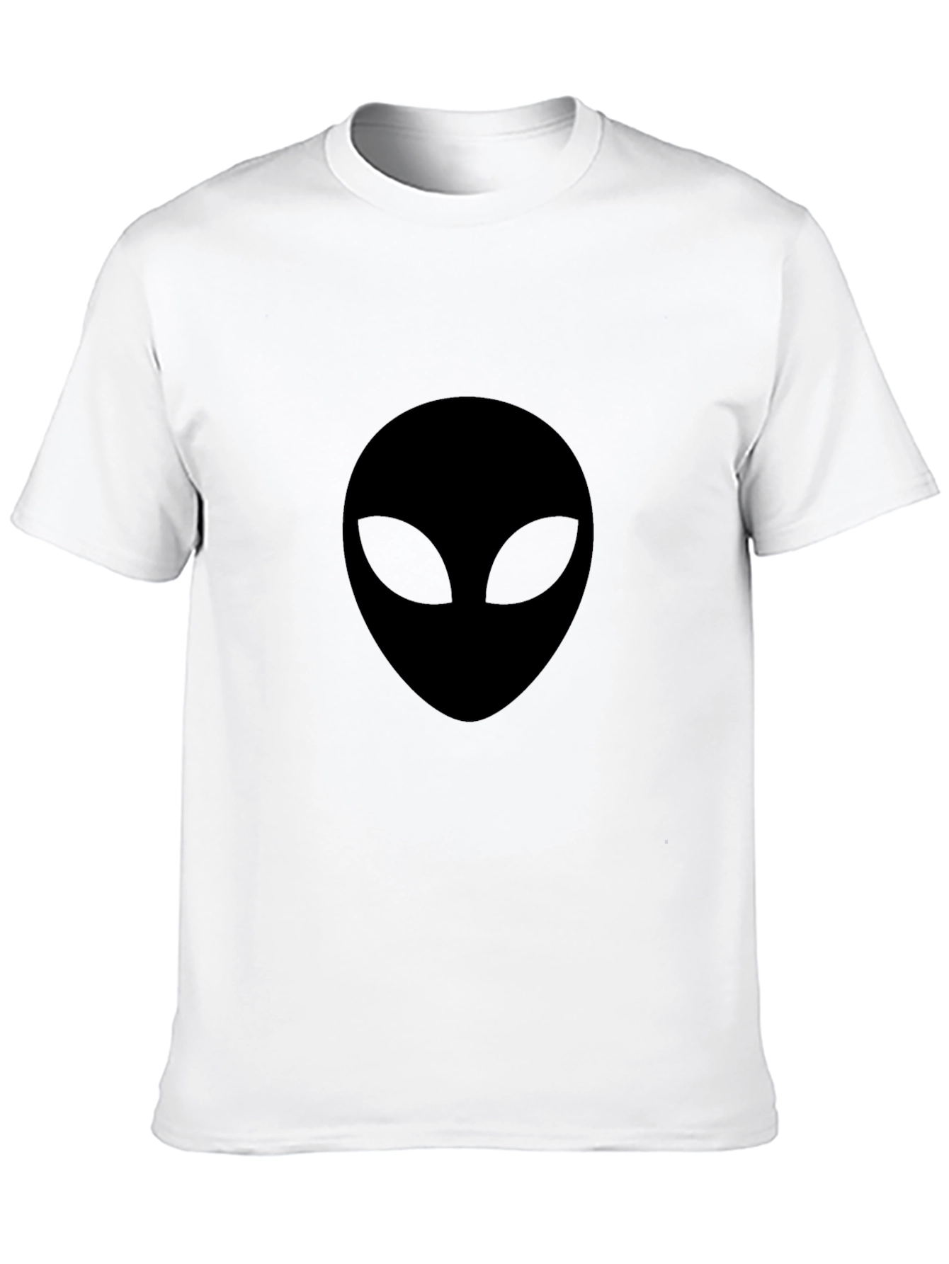 Mens Black Alien Graphic T-Shirt