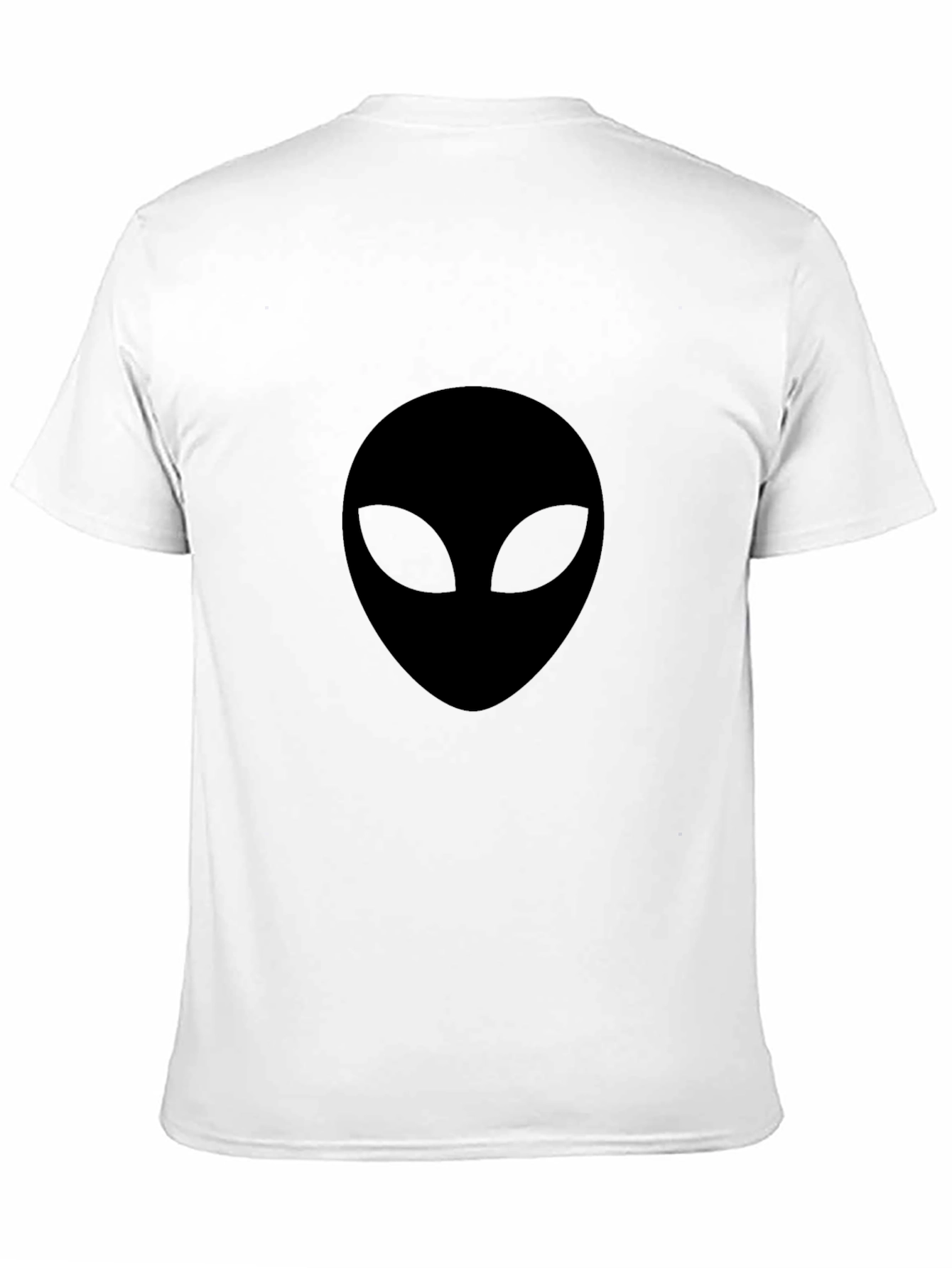 Mens Black Alien Graphic T-Shirt