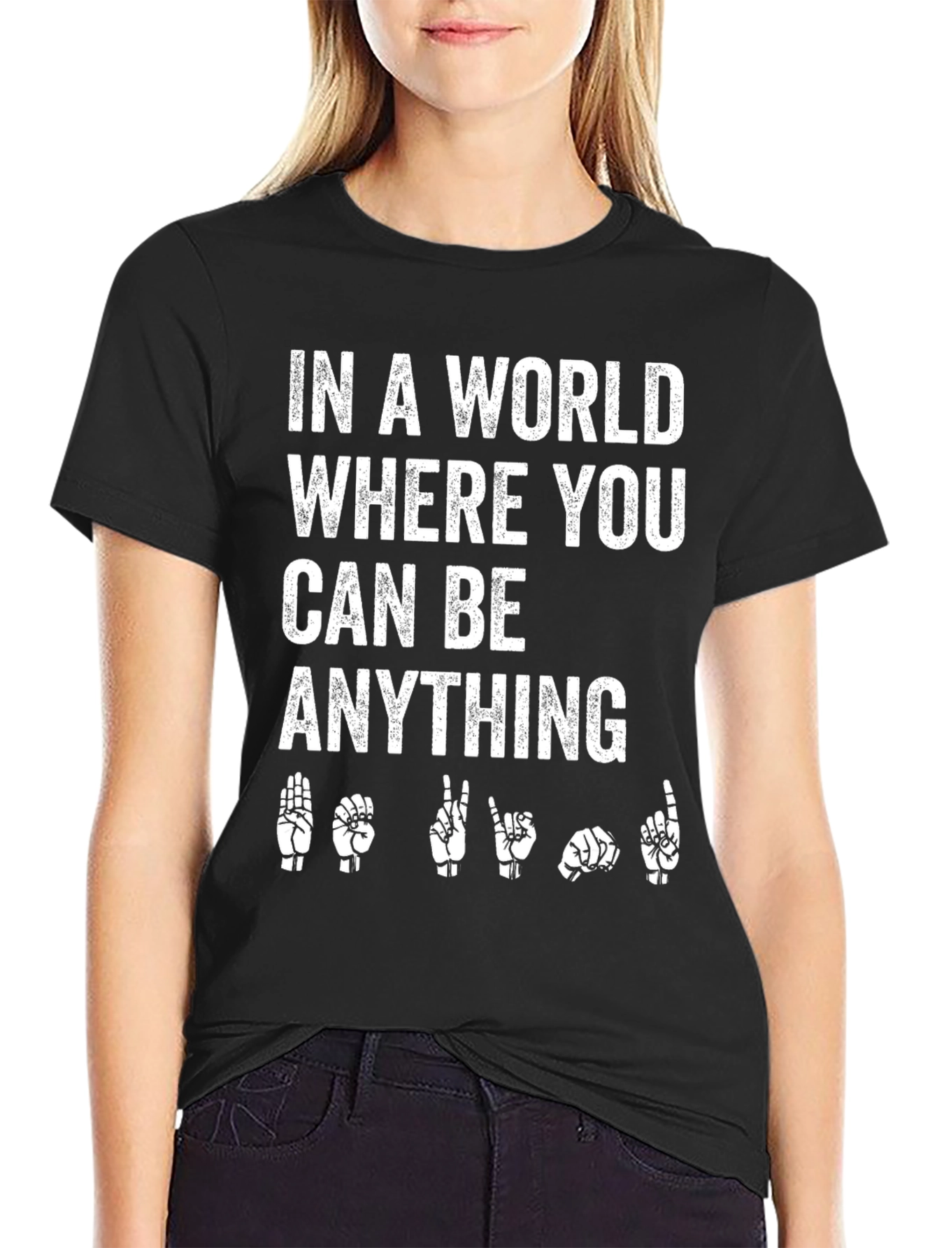 In a World Be Kind Sign Language T-Shirt