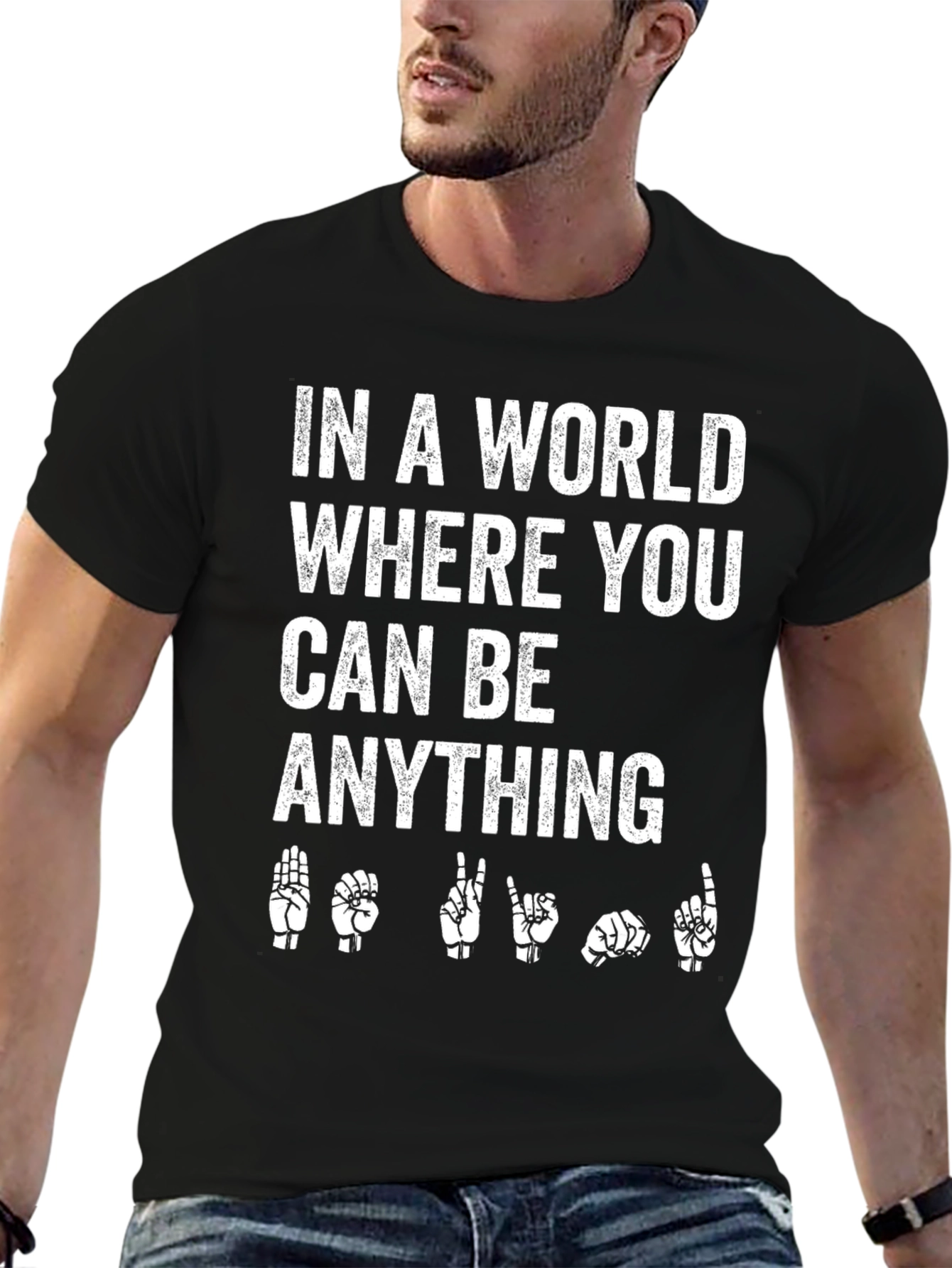 In a World Be Kind Sign Language T-Shirt
