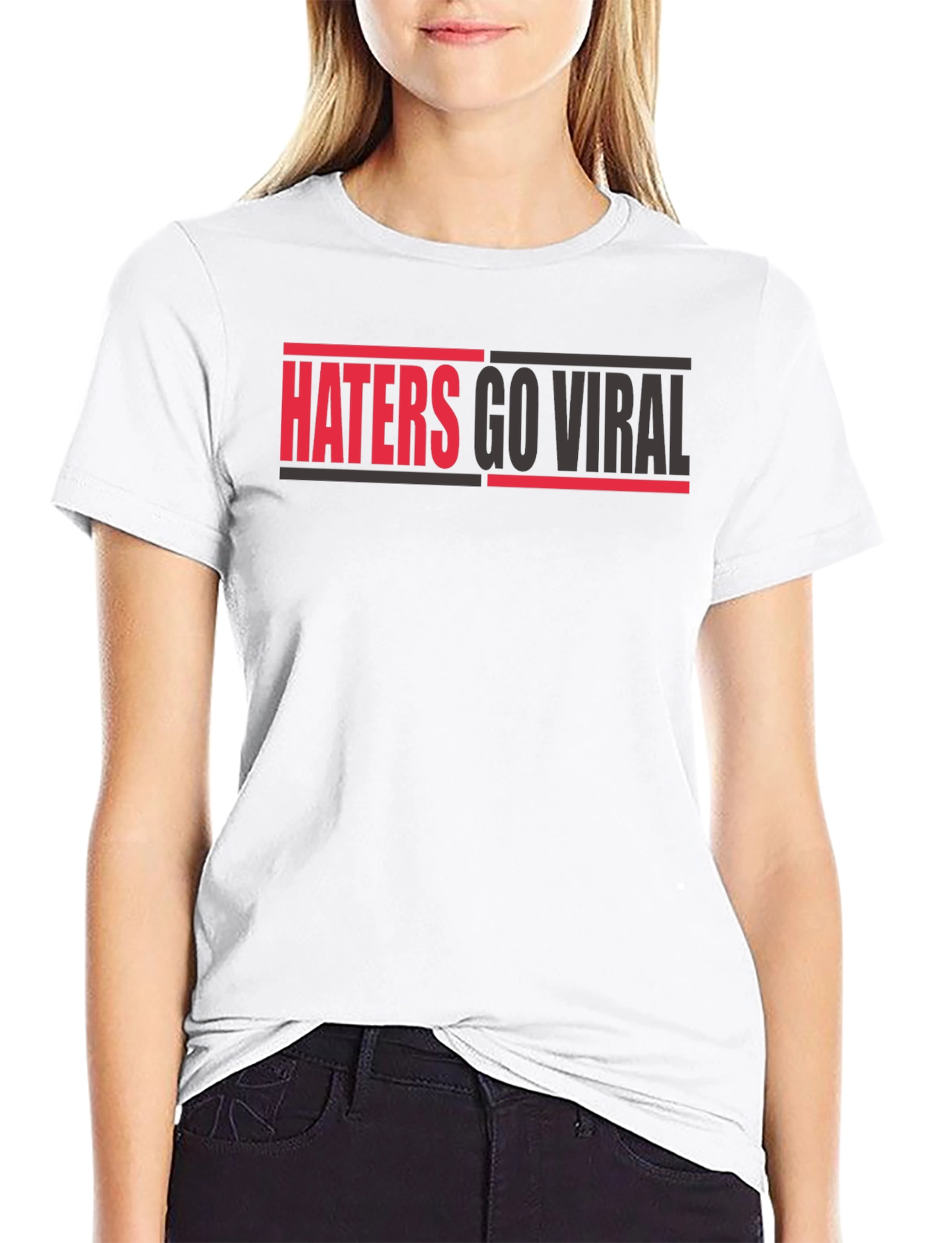 Haters Go Viral Graphic Tee - Bold Statement Shirt