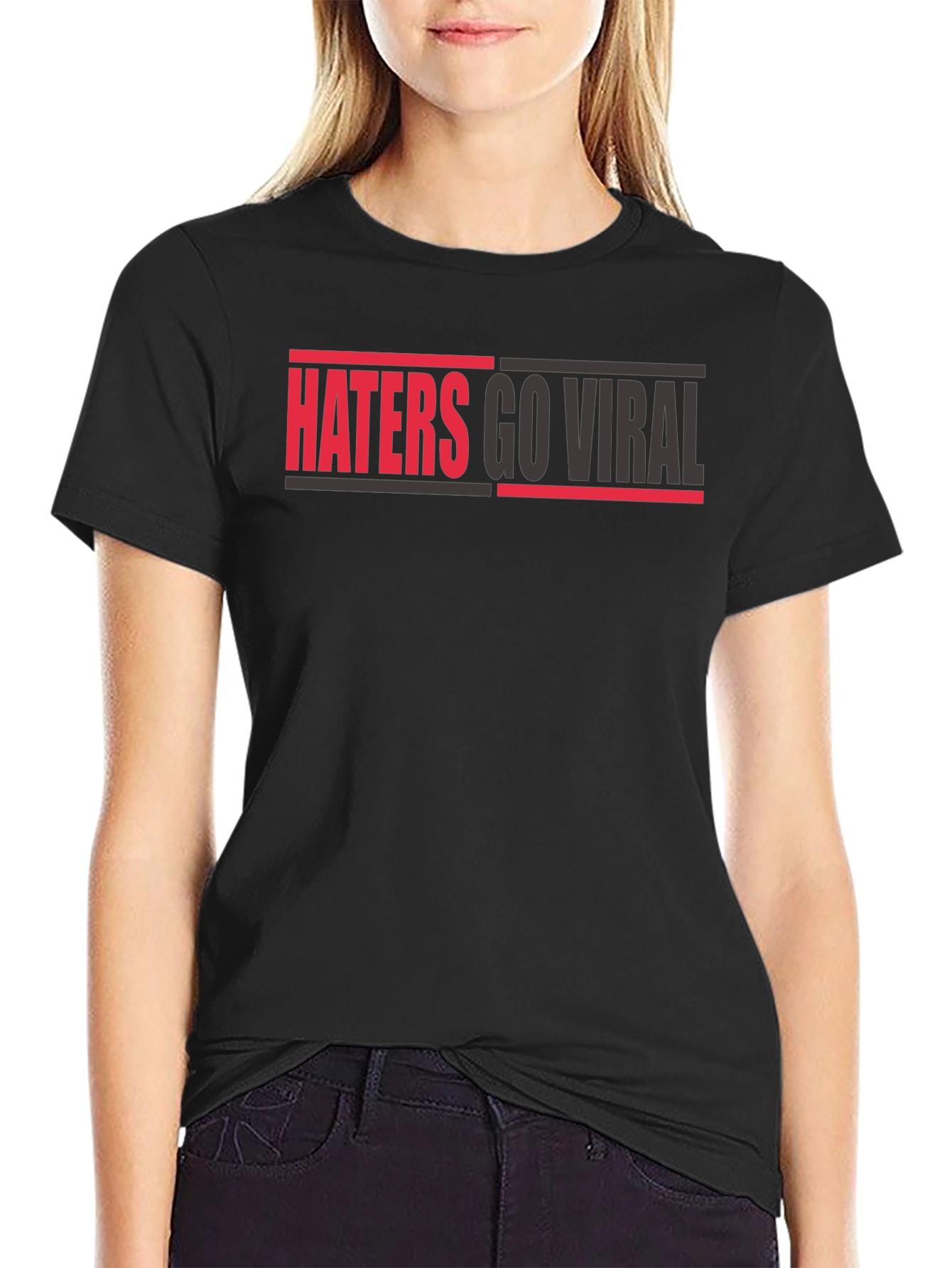 Haters Go Viral Graphic Tee - Bold Statement Shirt