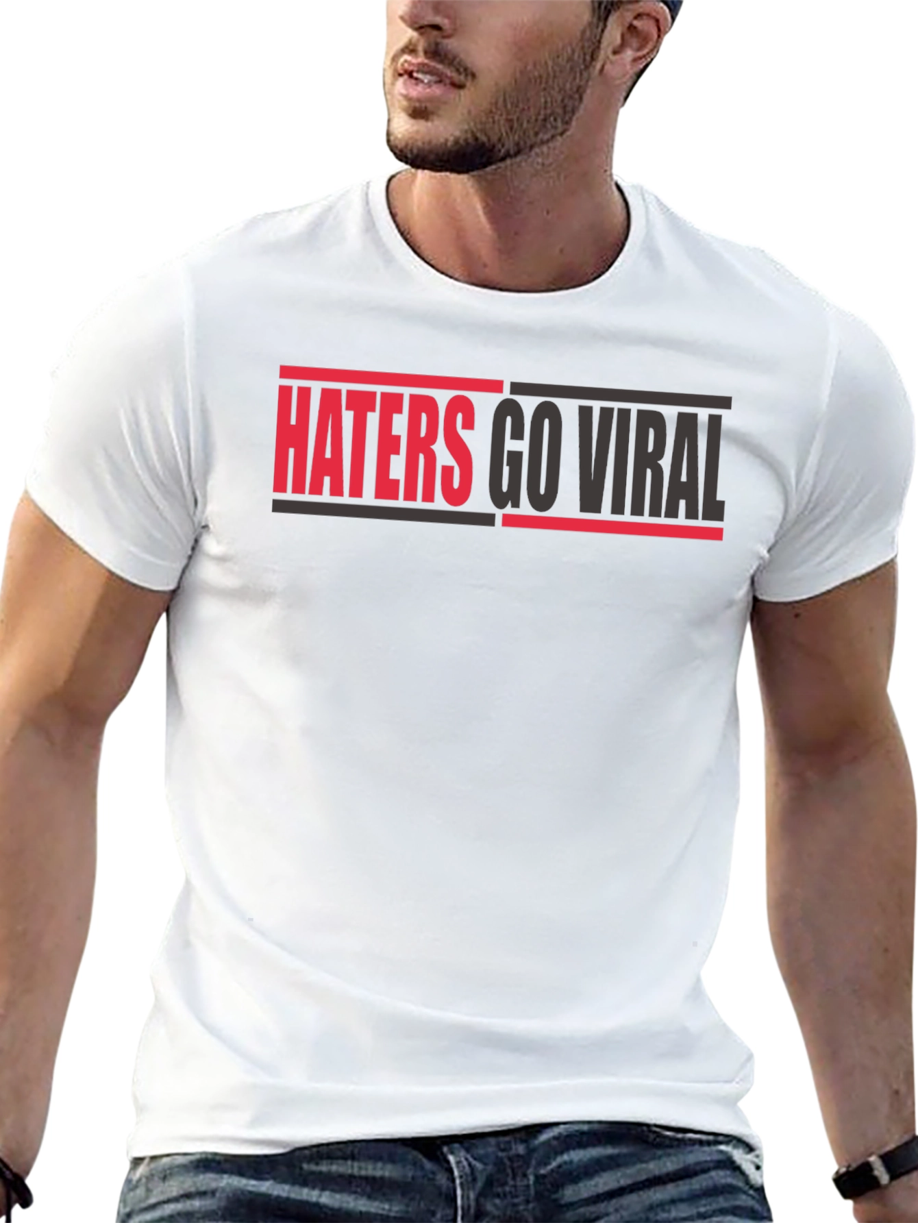 Haters Go Viral Graphic Tee - Bold Statement Shirt