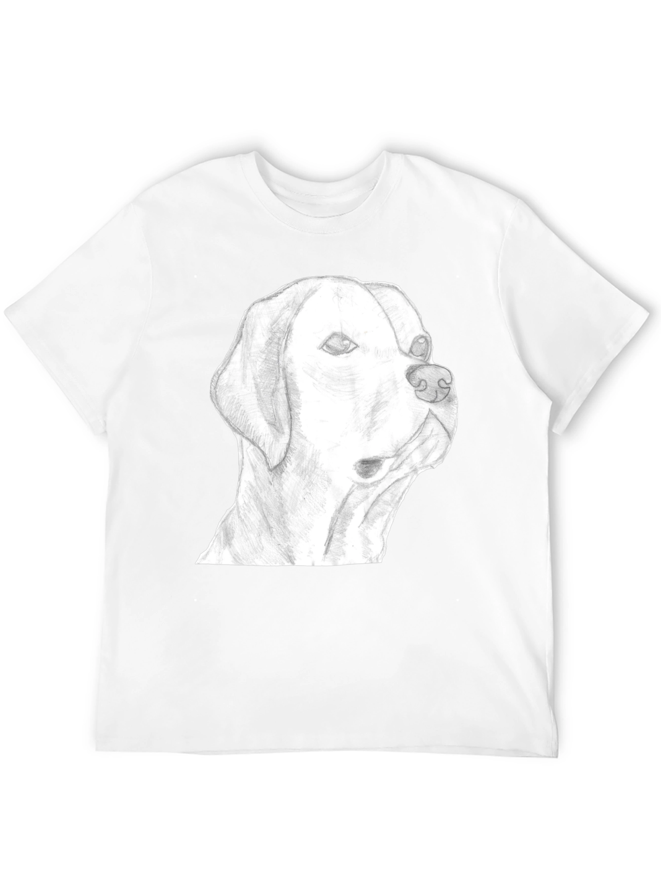 Dog Sketch Graphic Tee - Black