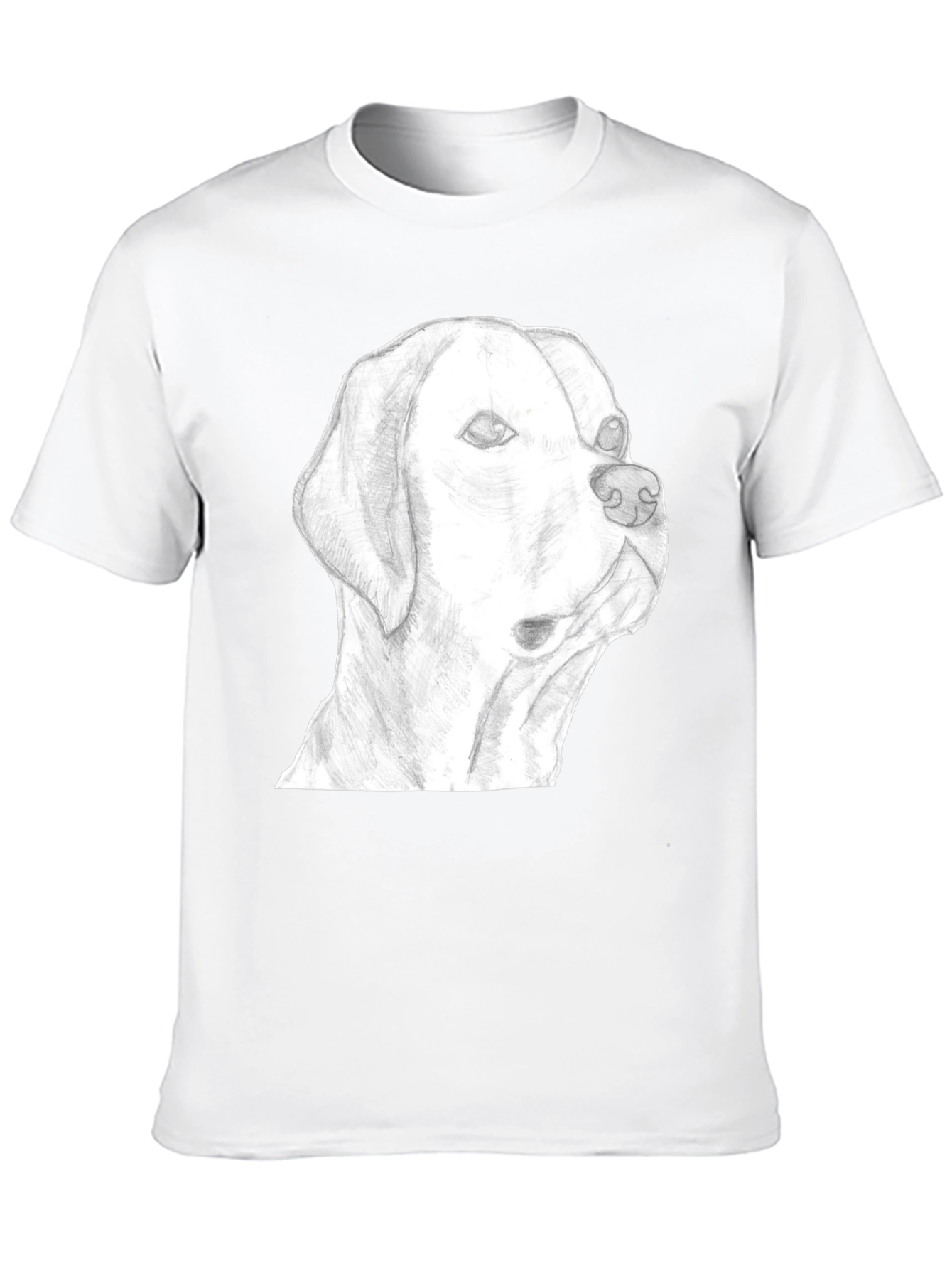 Dog Sketch Graphic Tee - Black