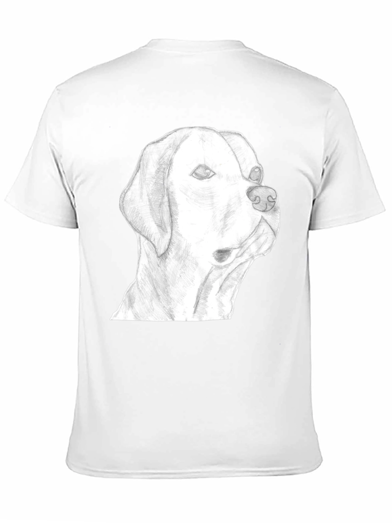 Dog Sketch Graphic Tee - Black