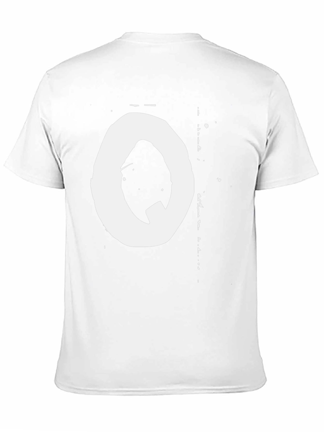 Abstract O Graphic Print T-Shirt - Black