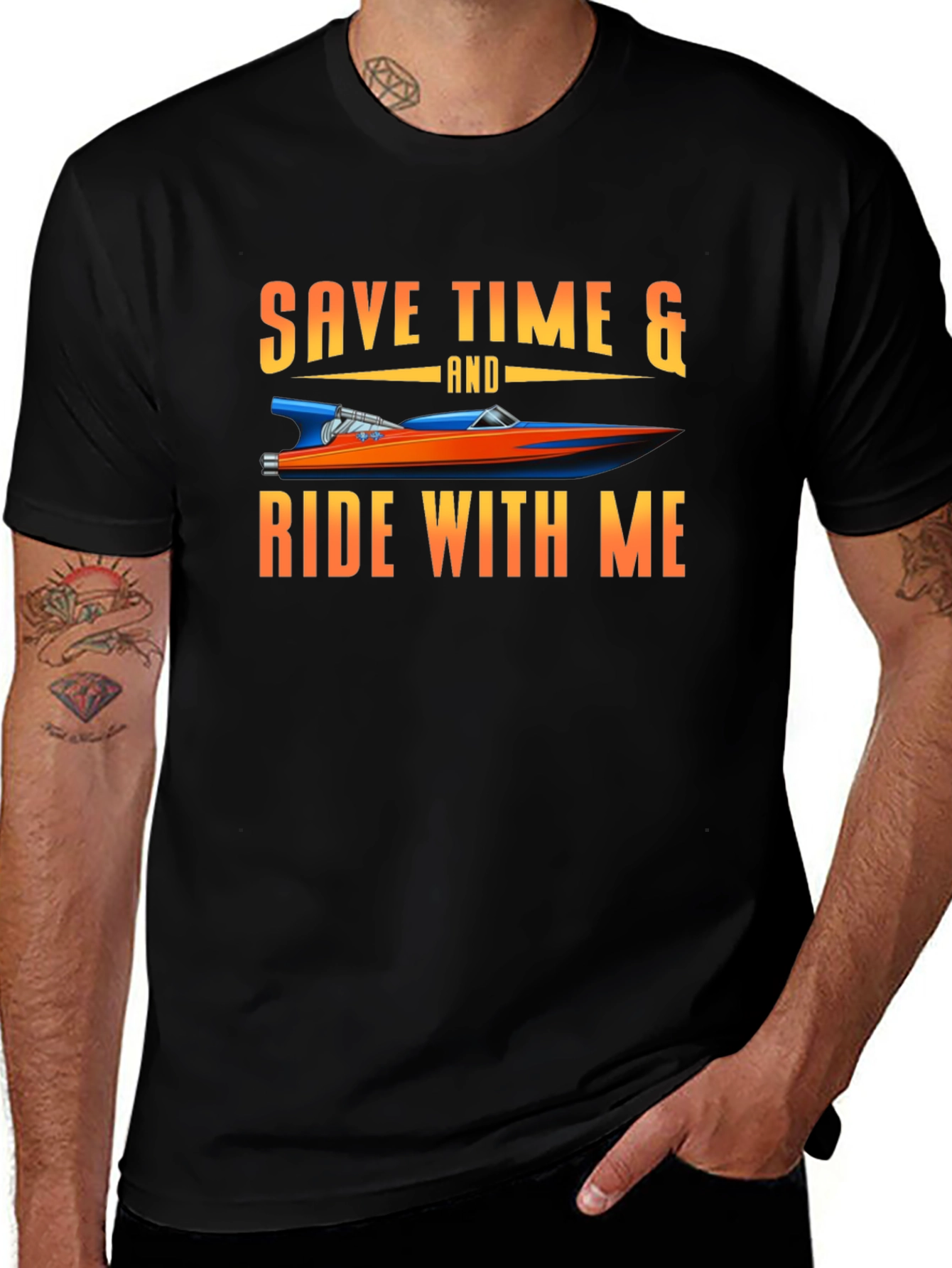 Save Time & Ride With Me Graphic Tee