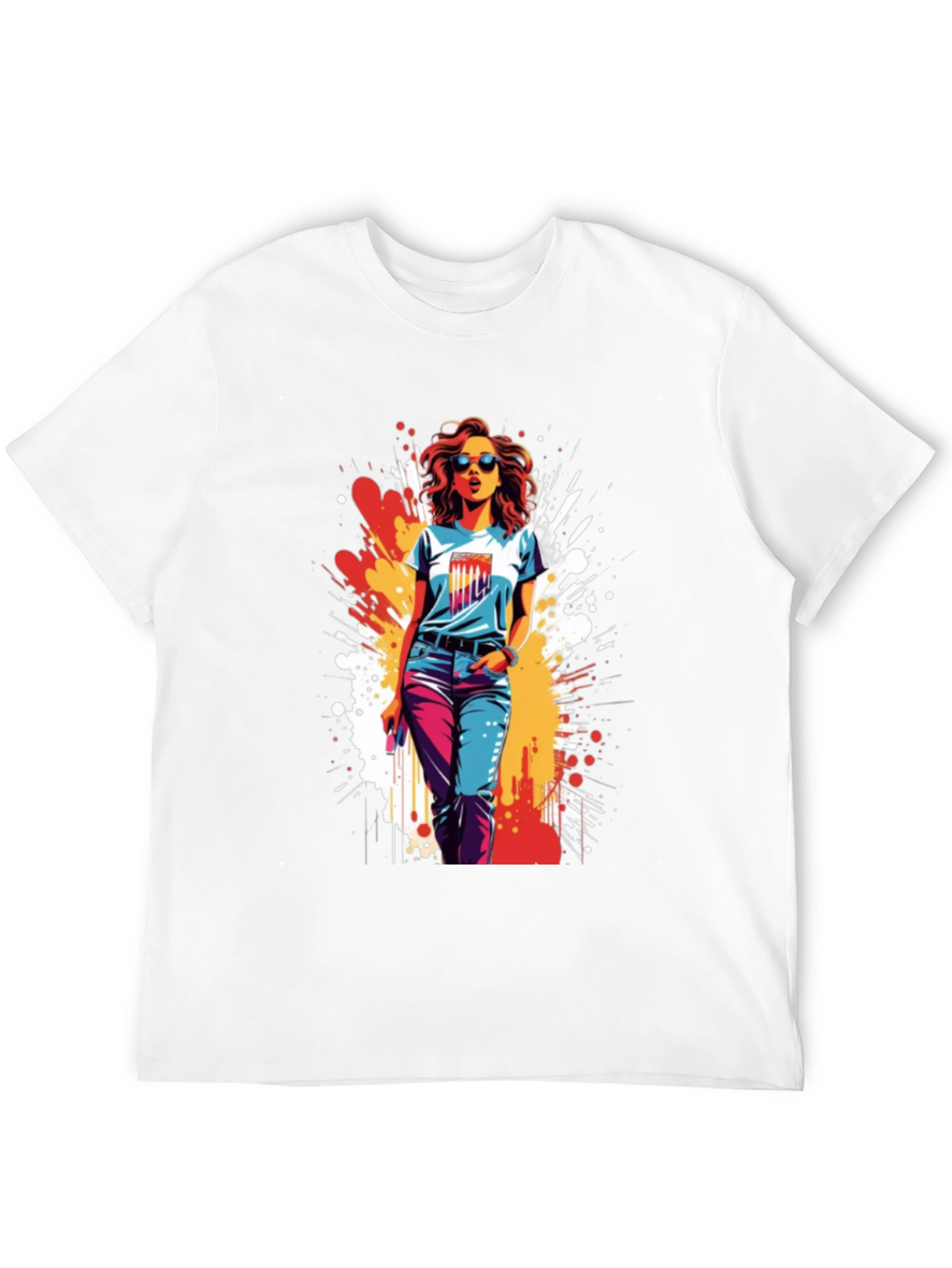 Stylish Womens Graphic T-Shirt - Urban Design