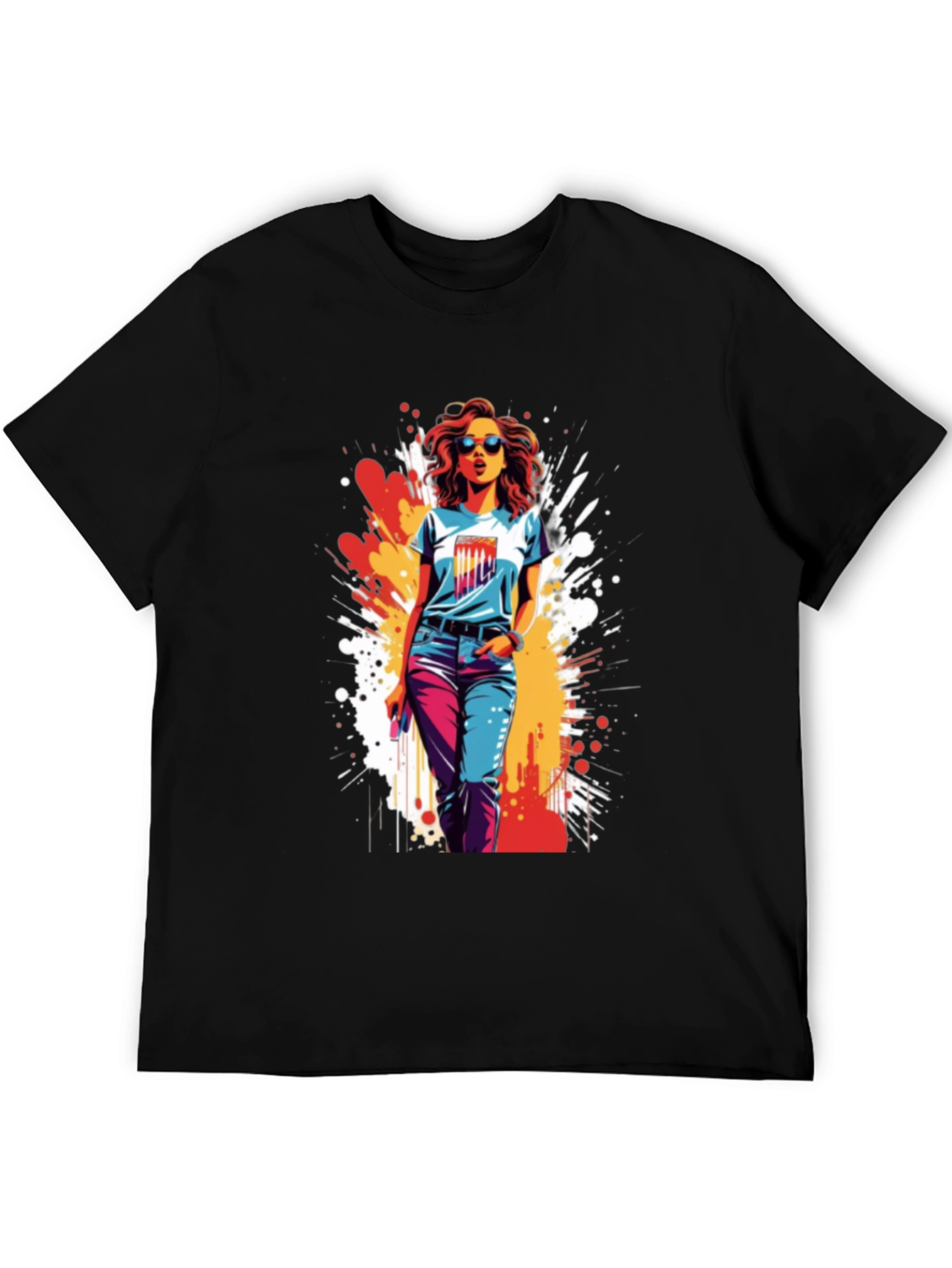 Stylish Womens Graphic T-Shirt - Urban Design