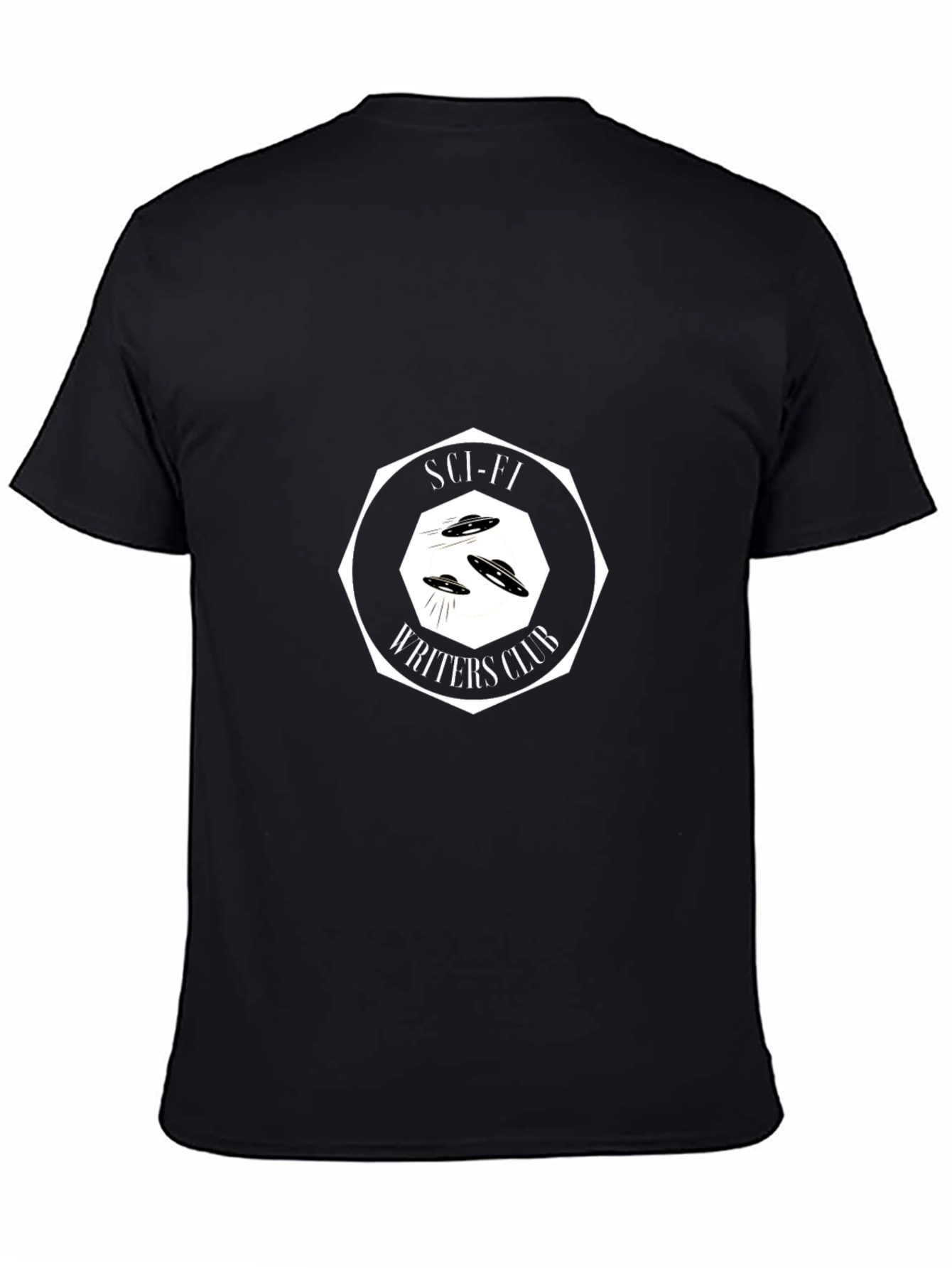 Sci-Fi Writers Club Graphic Tee - Black Cotton