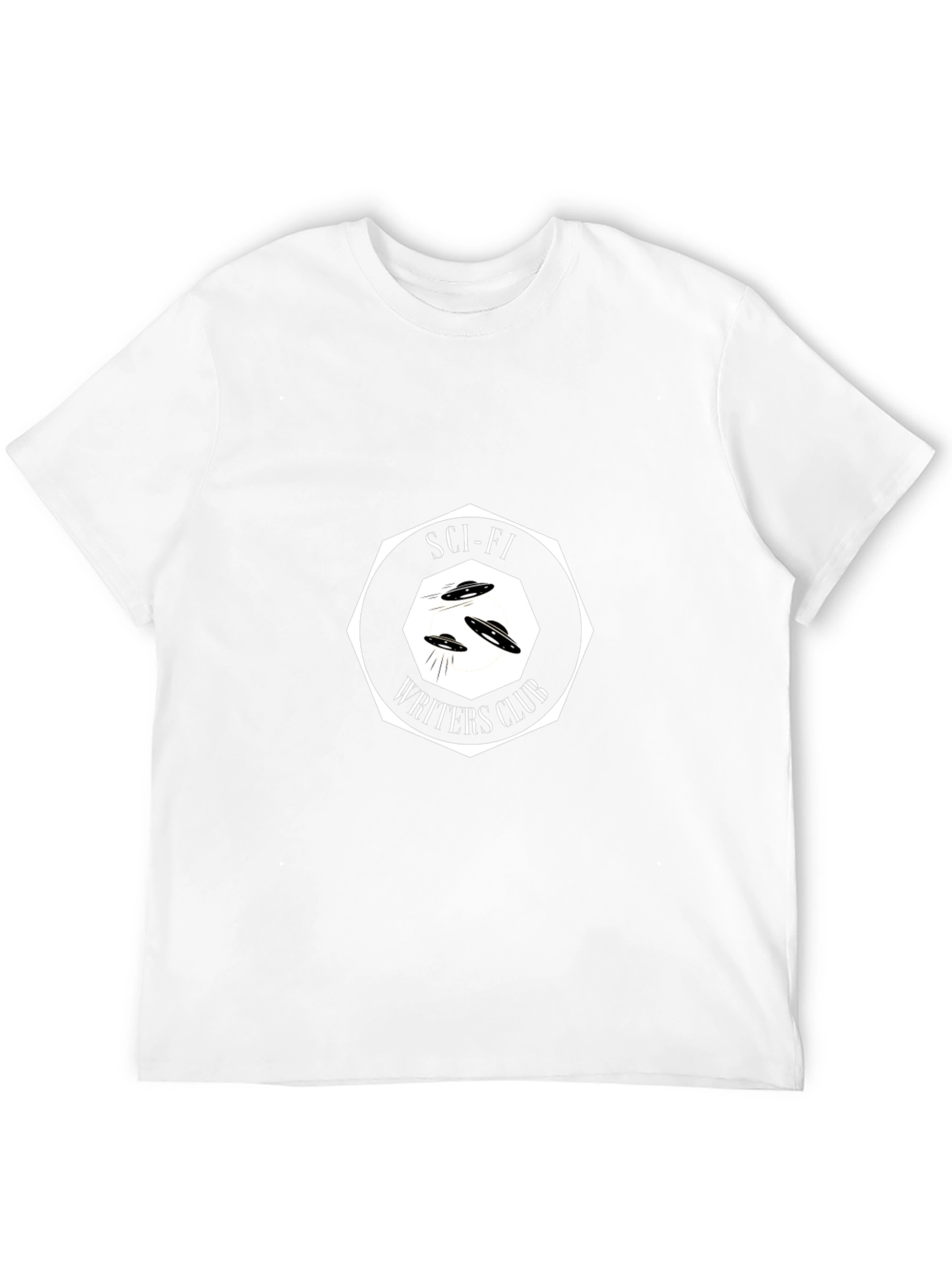 Sci-Fi Writers Club Graphic Tee - Black Cotton