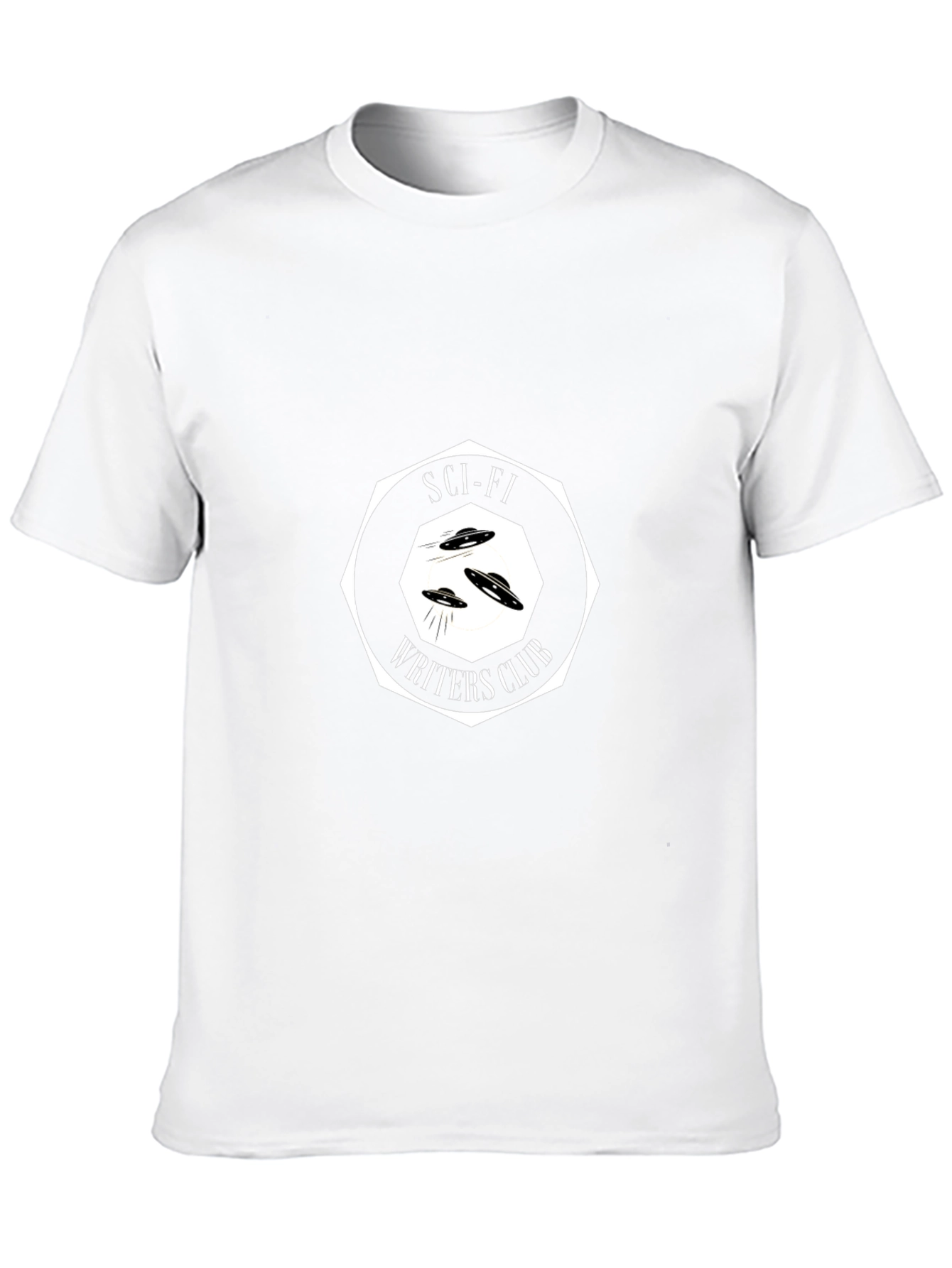 Sci-Fi Writers Club Graphic Tee - Black Cotton