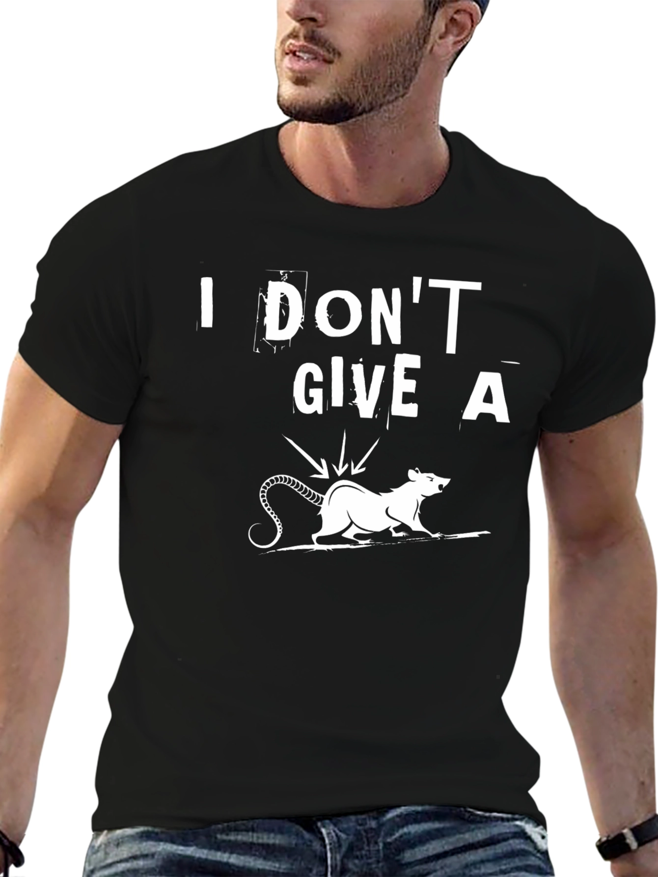 I Dont Give a Rats Rear End Funny T-Shirt
