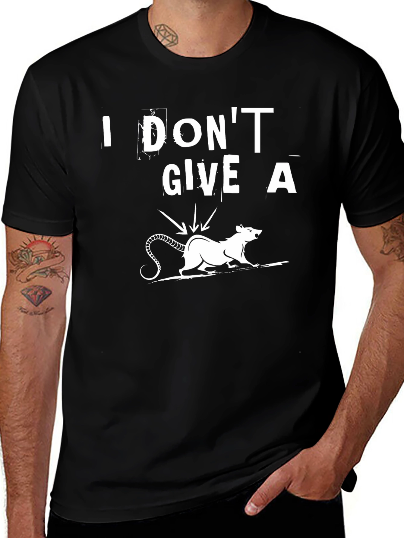 I Dont Give a Rats Rear End Funny T-Shirt