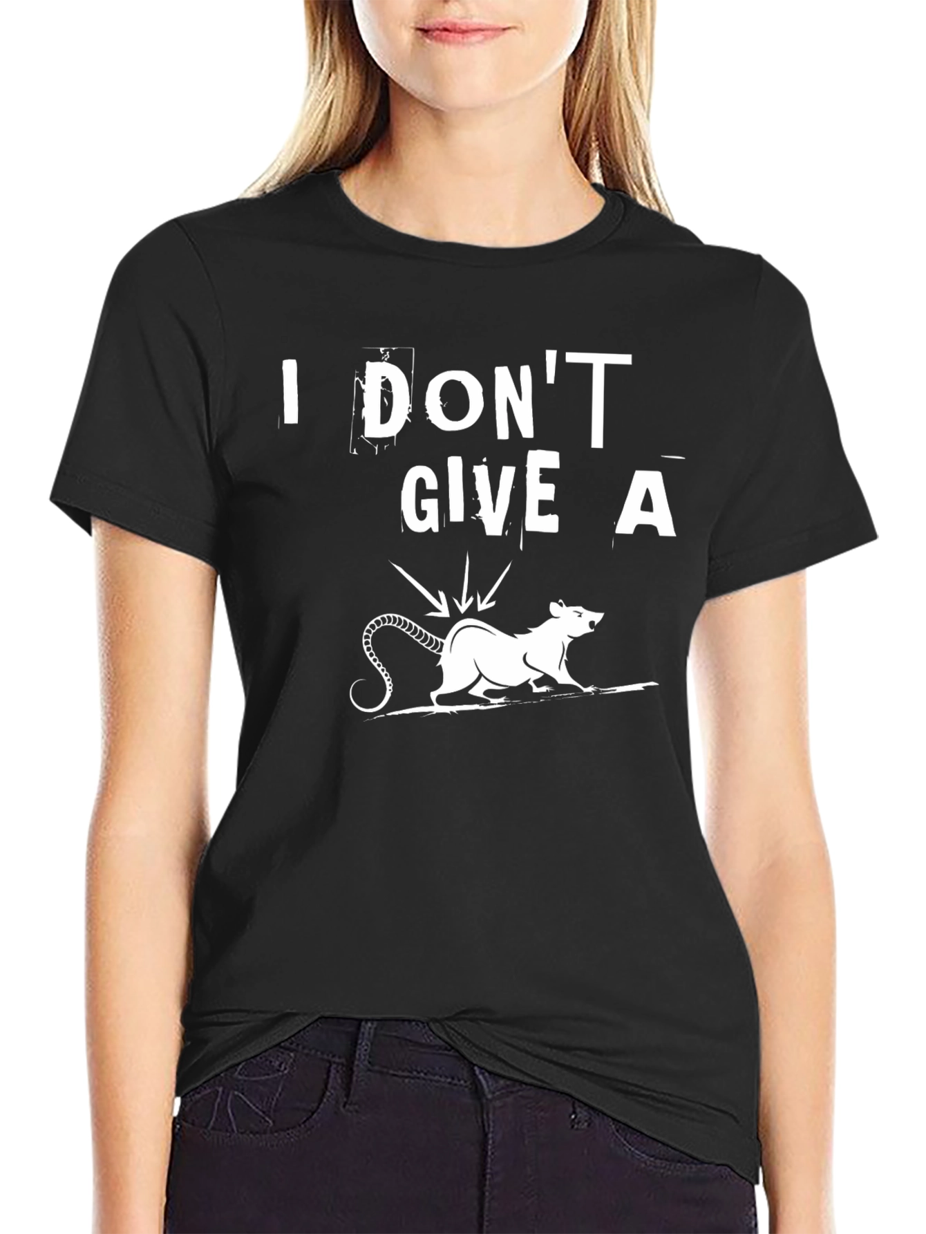 I Dont Give a Rats Rear End Funny T-Shirt