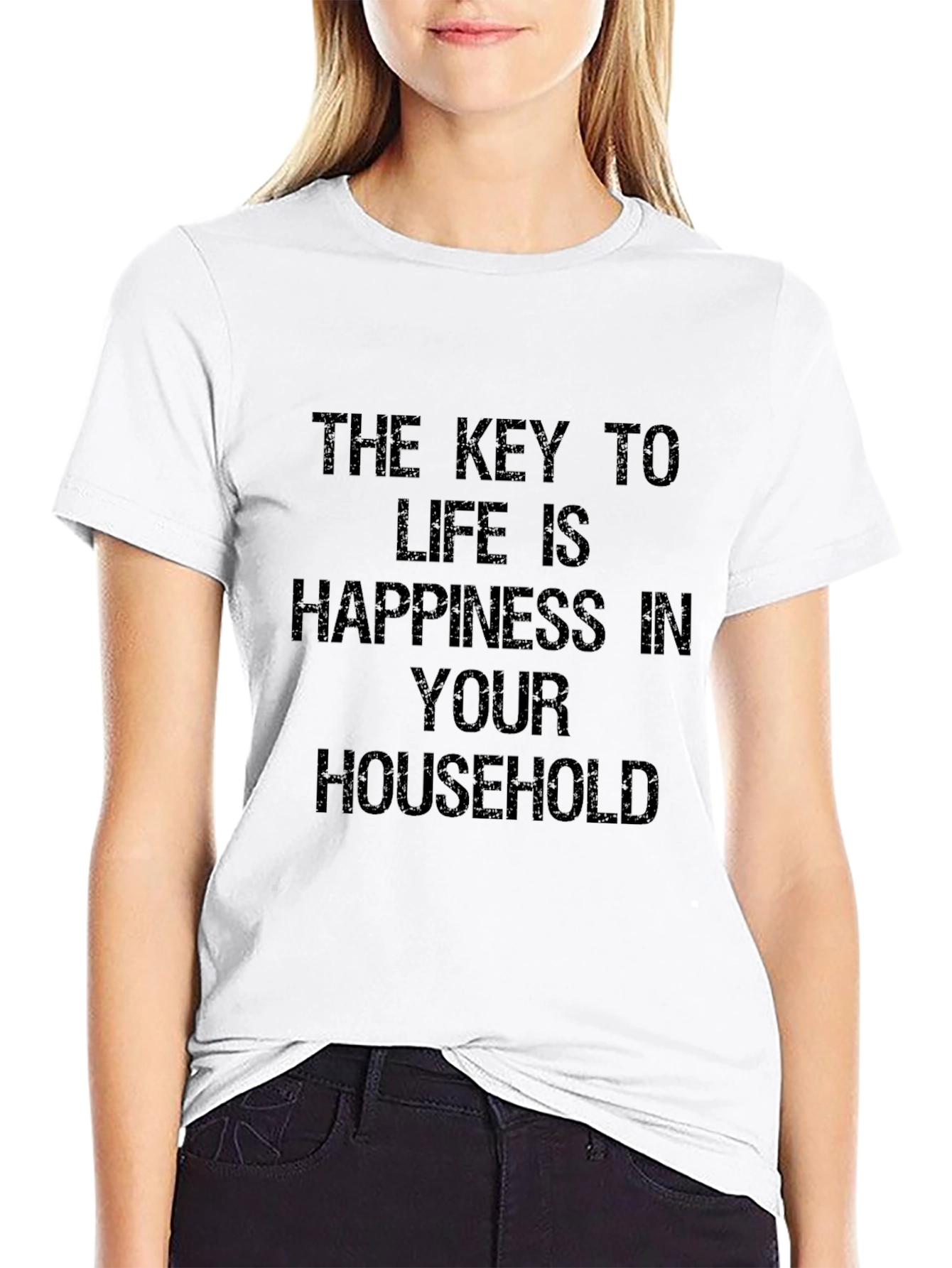 Key to Life Happiness T-Shirt - Soft Cotton