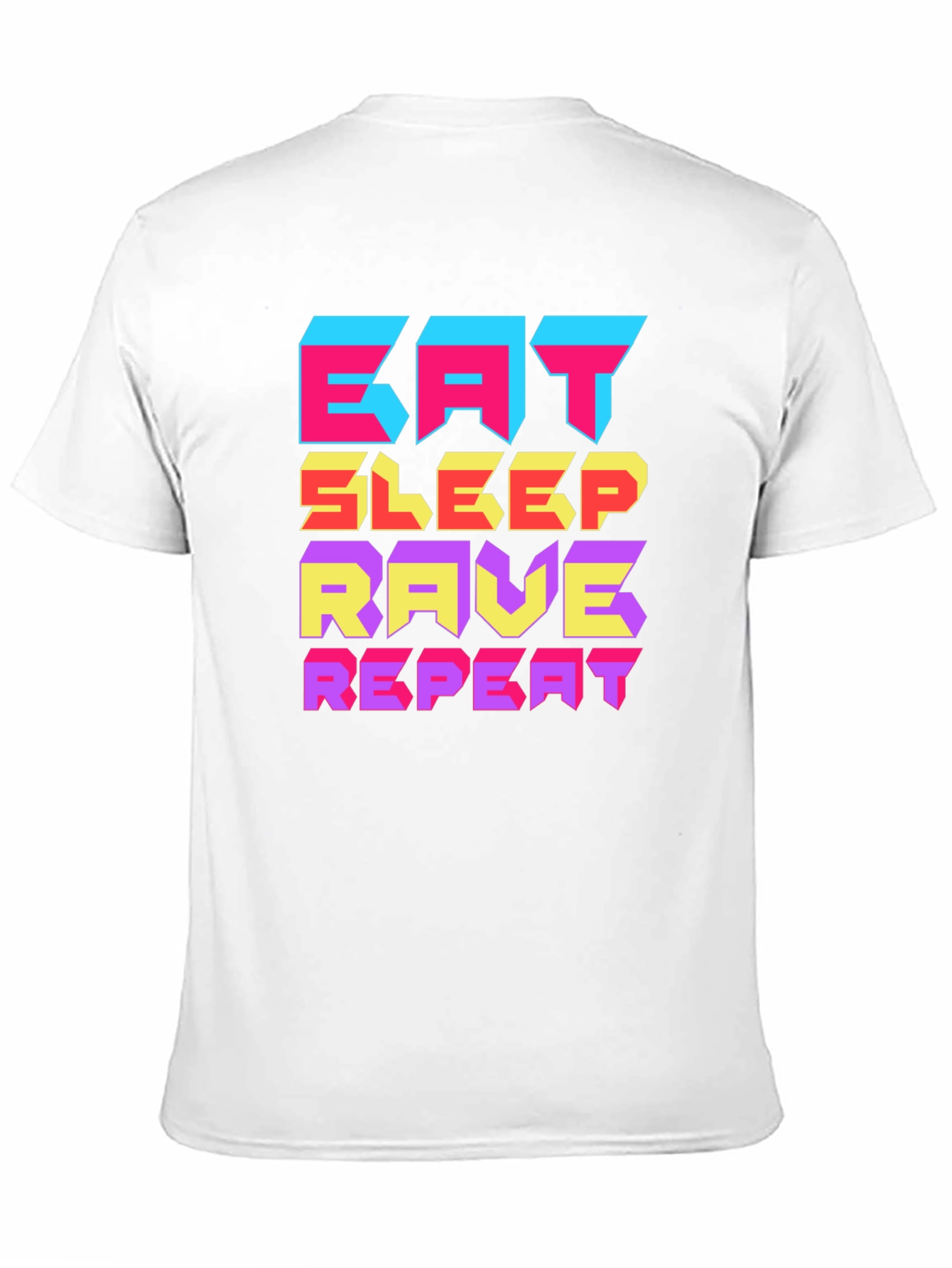 Eat Sleep Rave Repeat Graphic T-Shirt