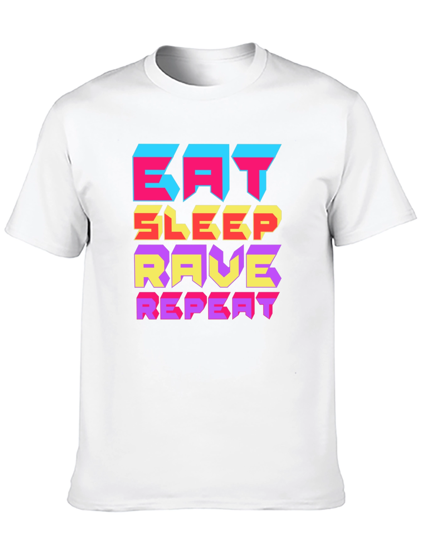 Eat Sleep Rave Repeat Graphic T-Shirt