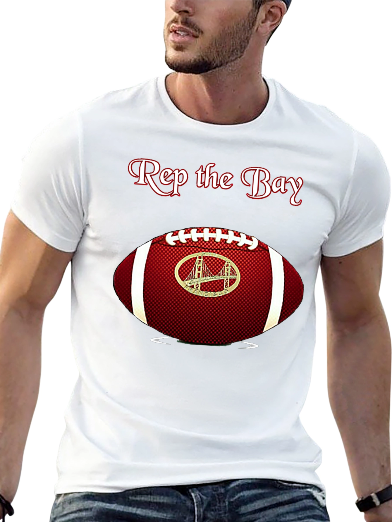 Rep the Bay Football T-Shirt
