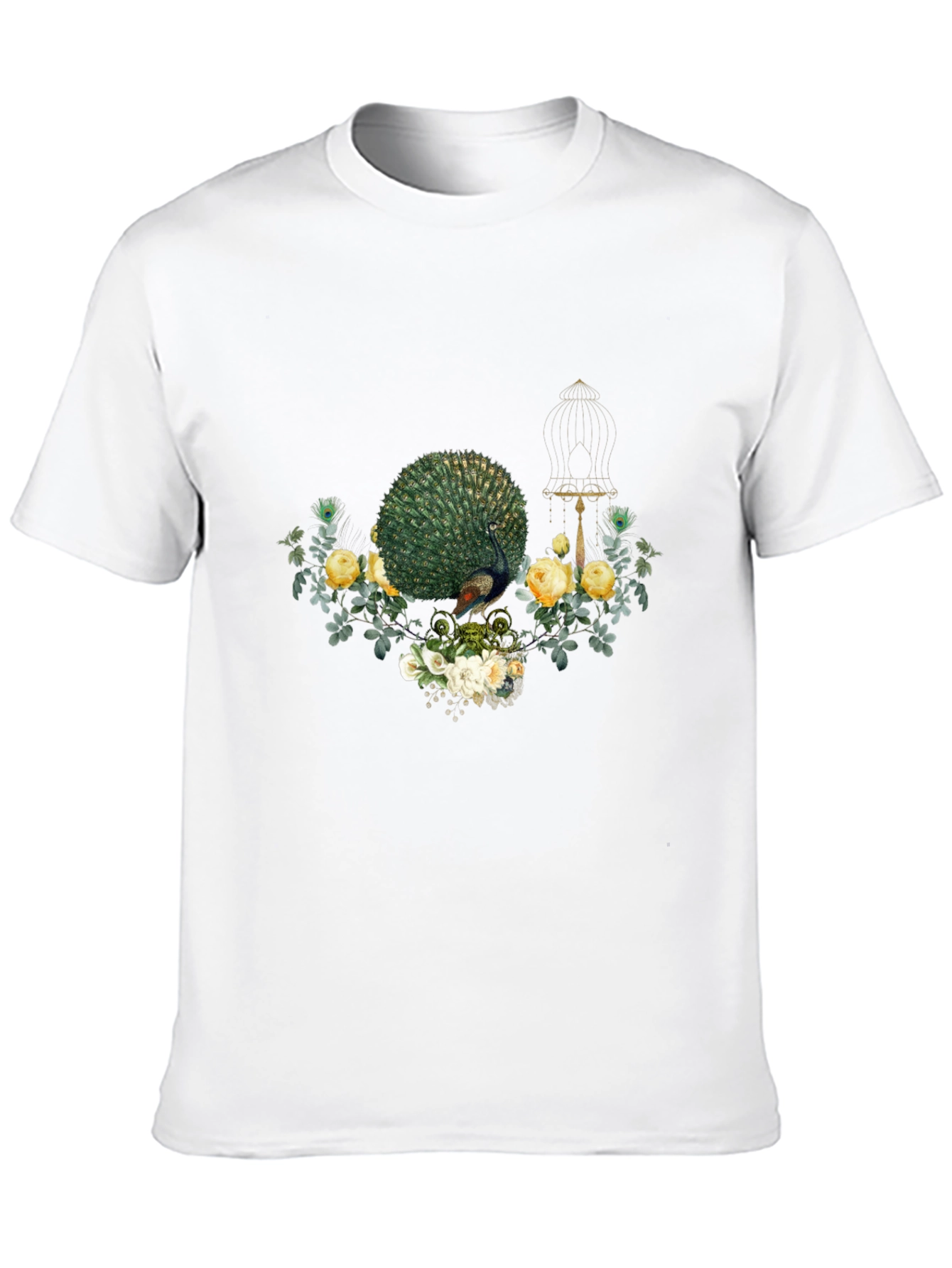 Peacock Floral Print Tee
