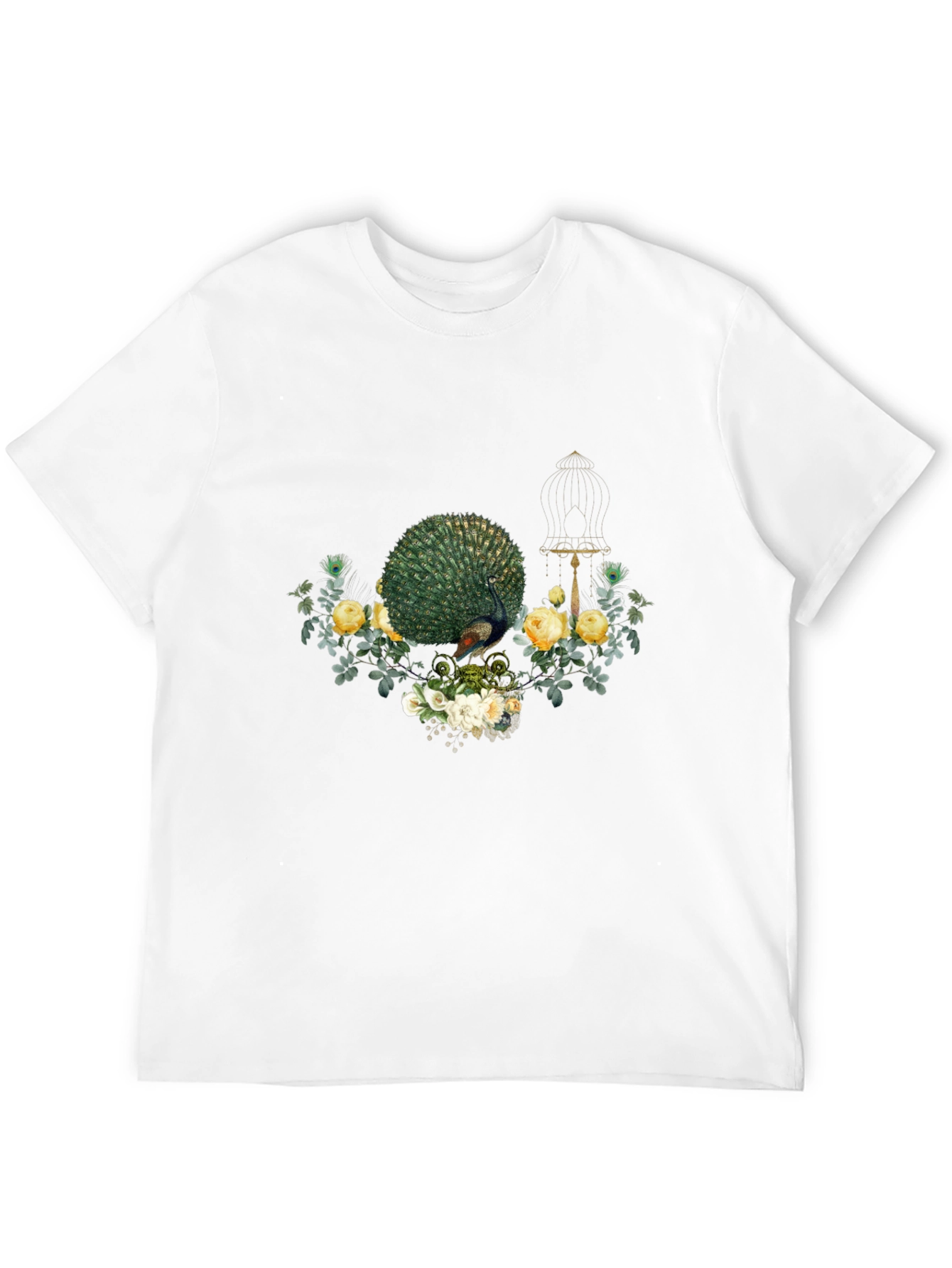 Peacock Floral Print Tee