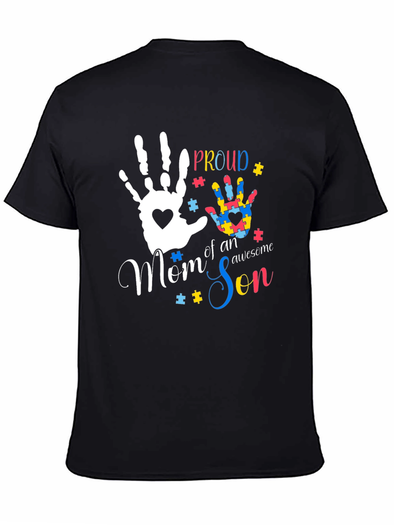 Proud Mom of an Awesome Son Autism Awareness T-Shirt