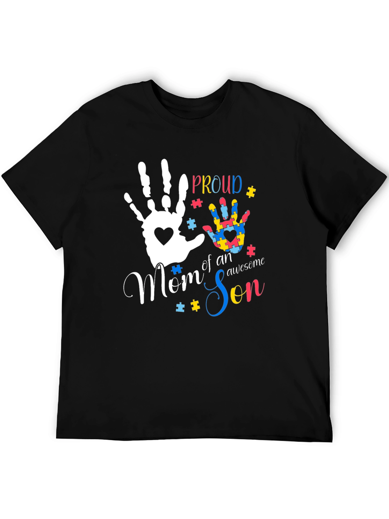 Proud Mom of an Awesome Son Autism Awareness T-Shirt