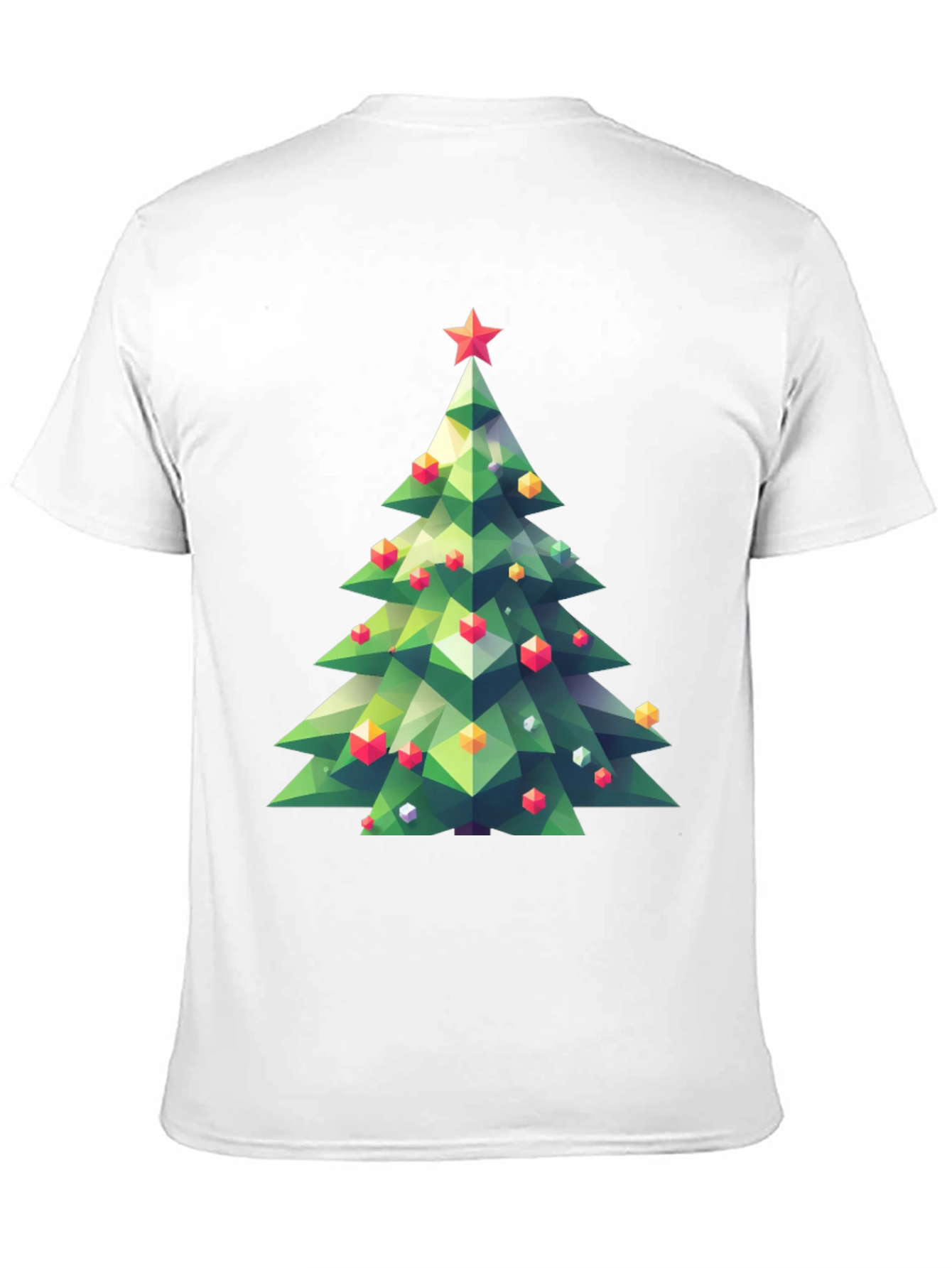 Geometric Christmas Tree Graphic Tee