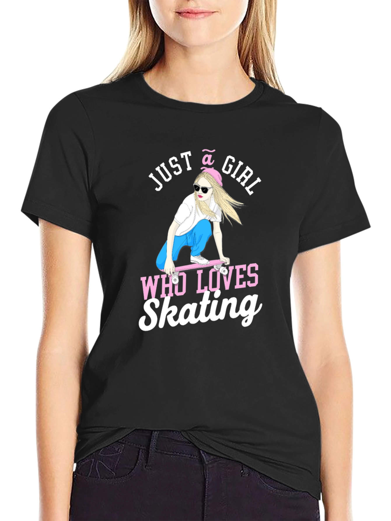 Just A Girl Who Loves Skating T-Shirt