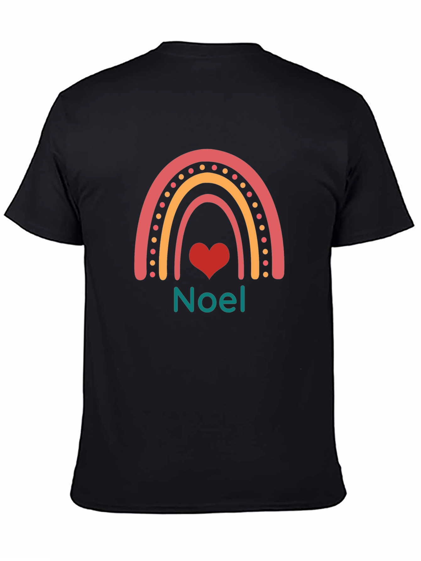 Festive Noel Rainbow Heart T-Shirt