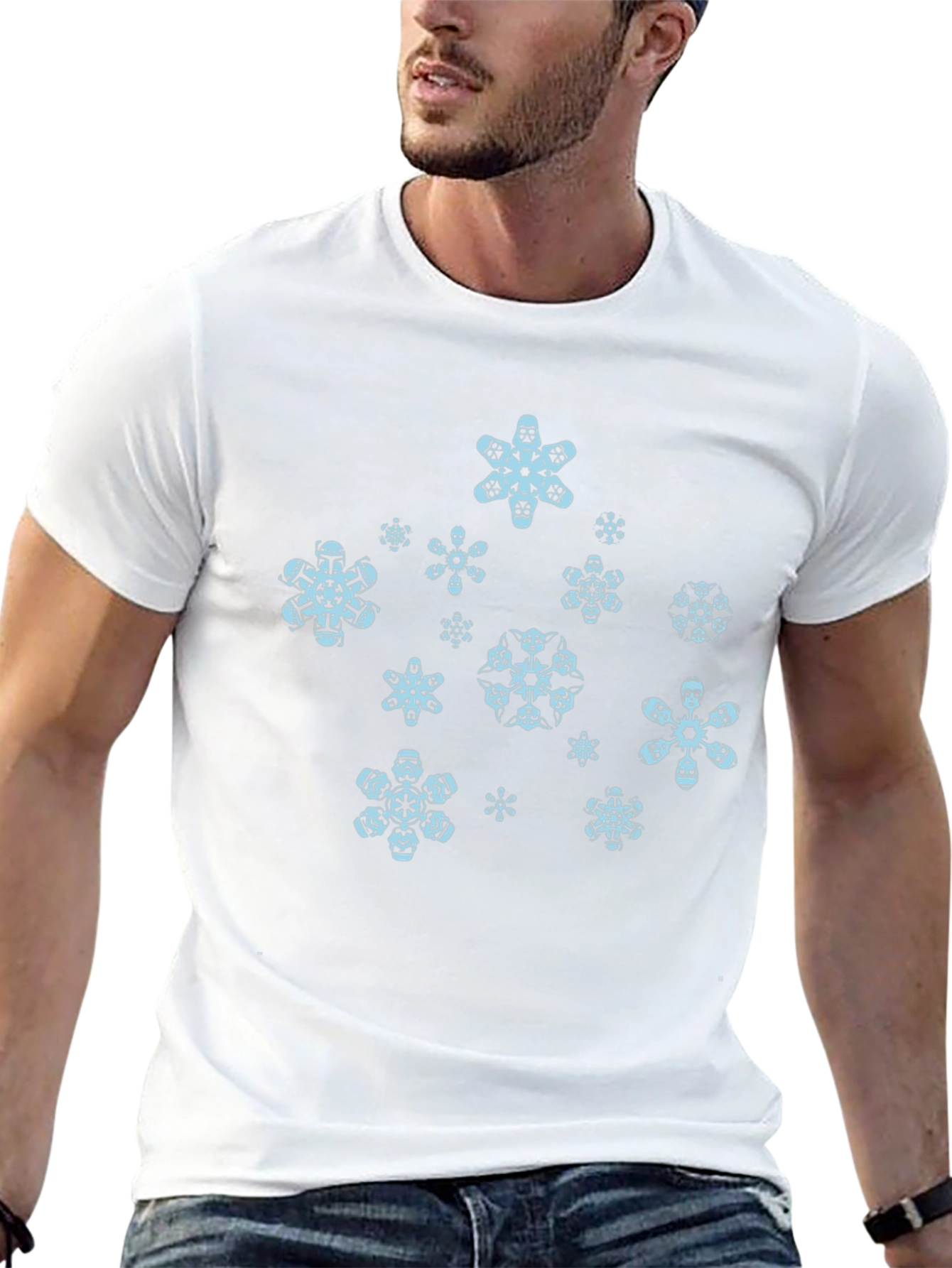Stormtrooper Snowflake T-Shirt - Black Cotton Blend