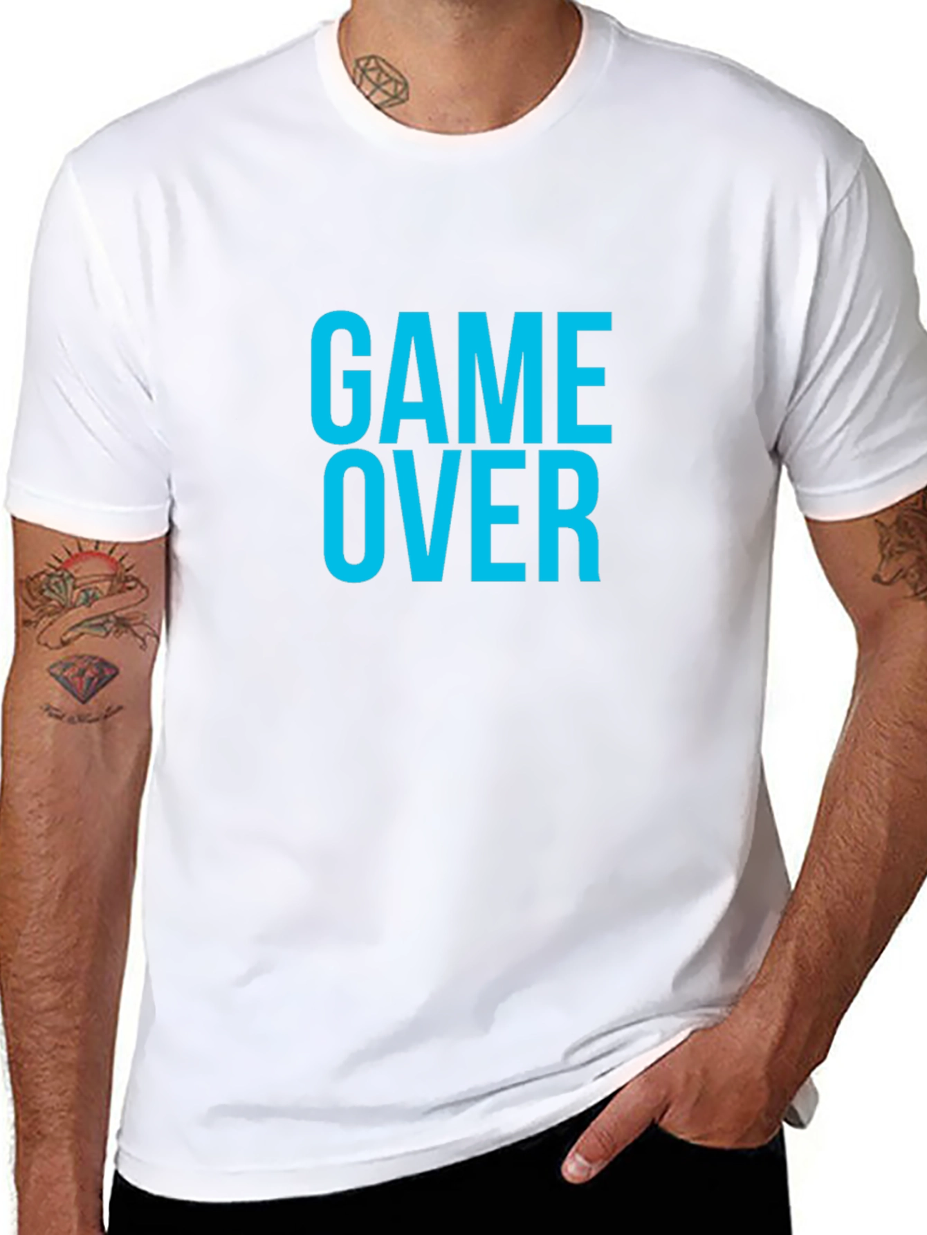Game Over T-Shirt - Black Graphic Tee