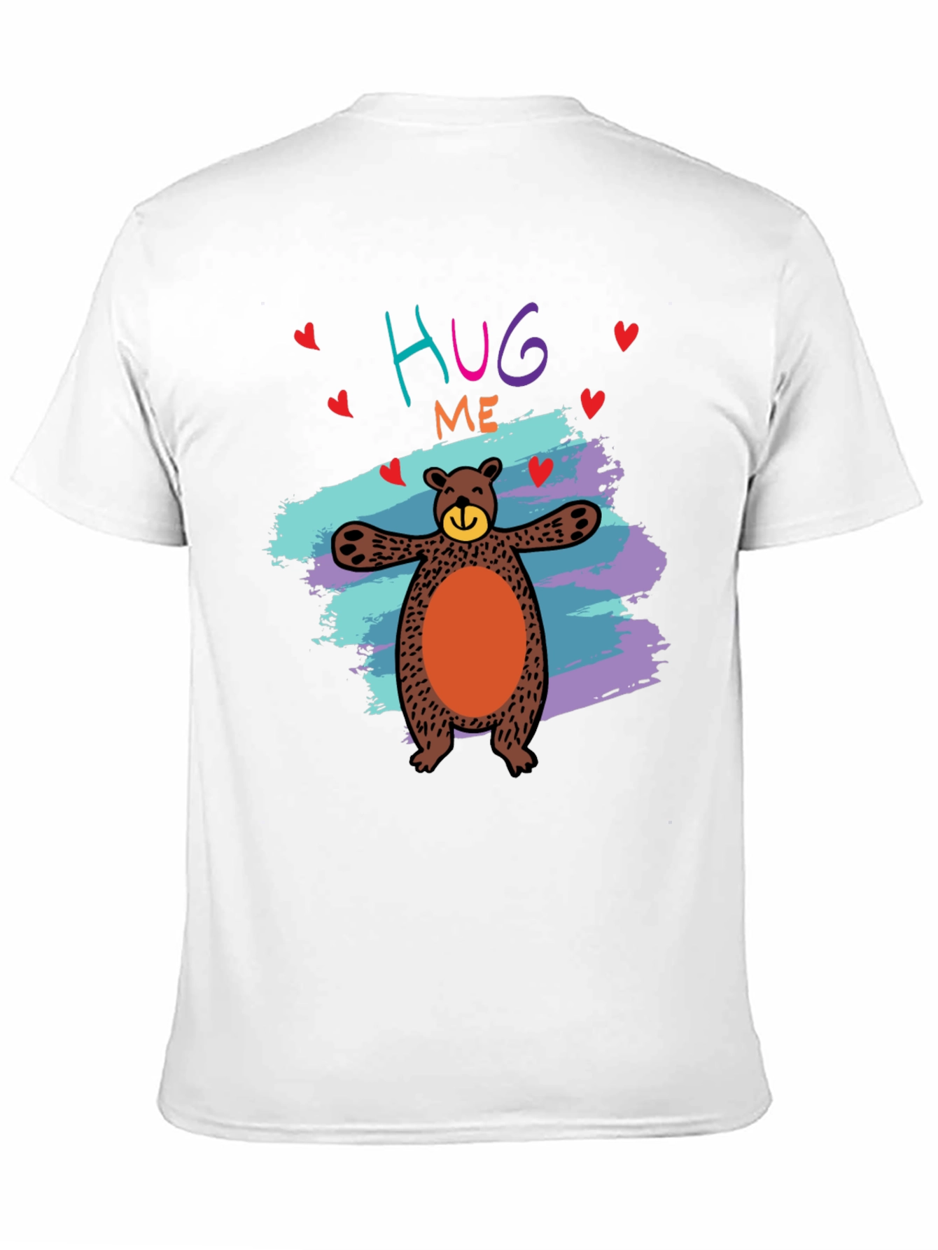 Hug Me Bear Graphic Tee - Cute & Comfy