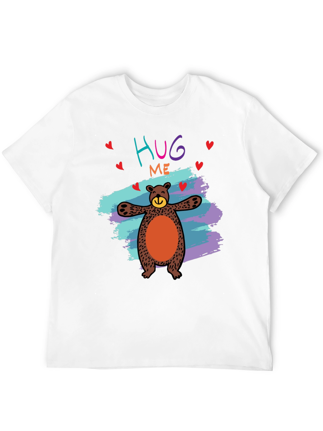 Hug Me Bear Graphic Tee - Cute & Comfy