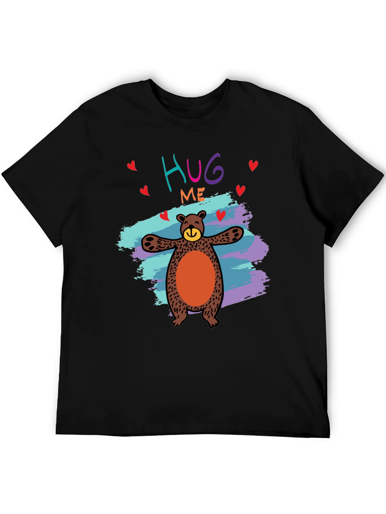 Hug Me Bear Graphic Tee - Cute & Comfy