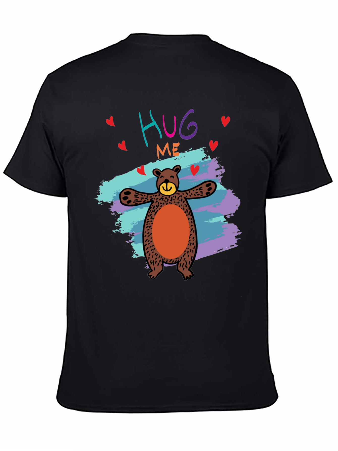 Hug Me Bear Graphic Tee - Cute & Comfy