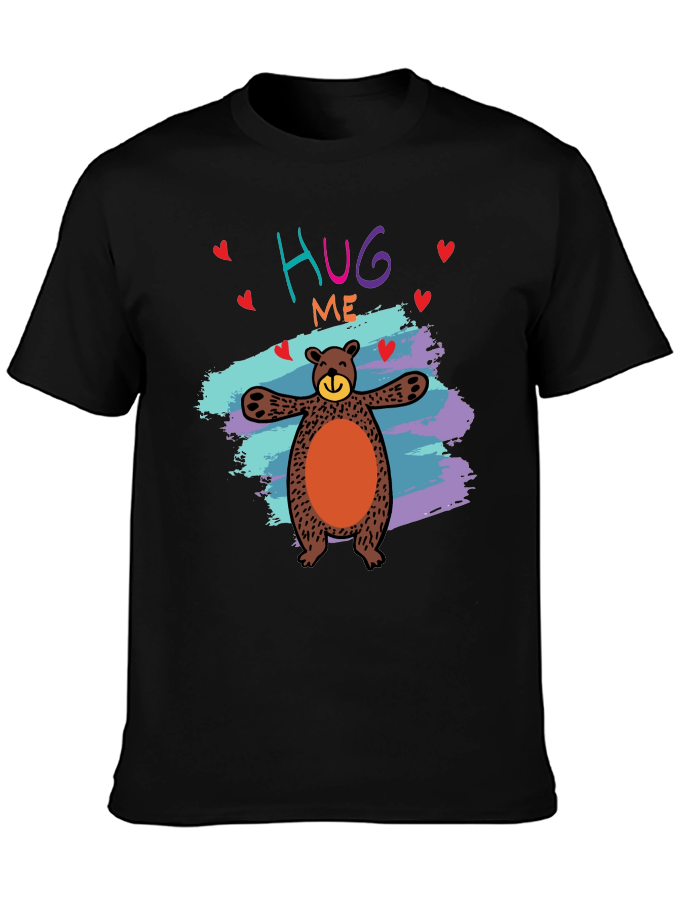 Hug Me Bear Graphic Tee - Cute & Comfy